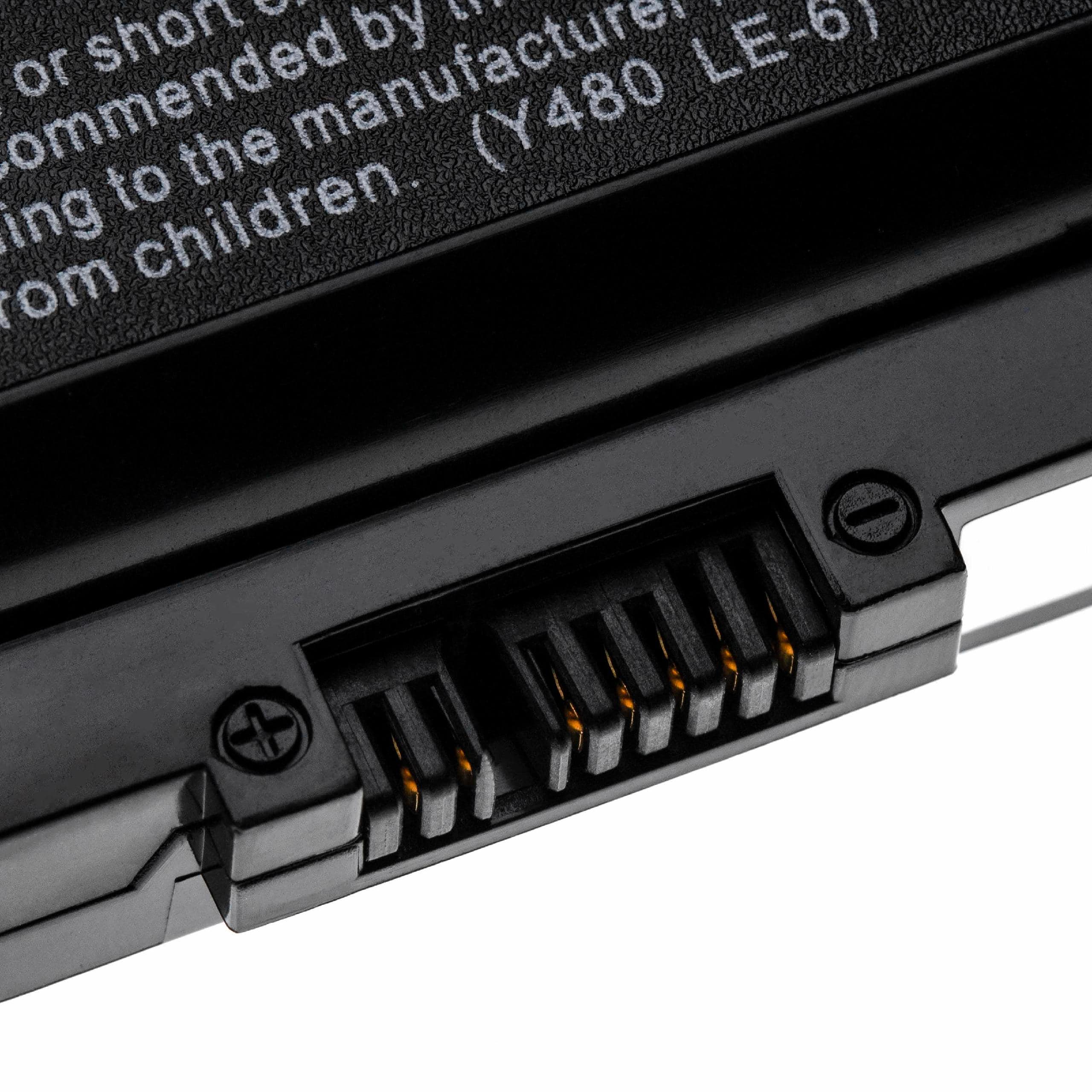 Batterie remplace Lenovo 0A36311, 121000675, 121500047 pour ordinateur portable - 5200mAh 11,1V Li-ion, noir