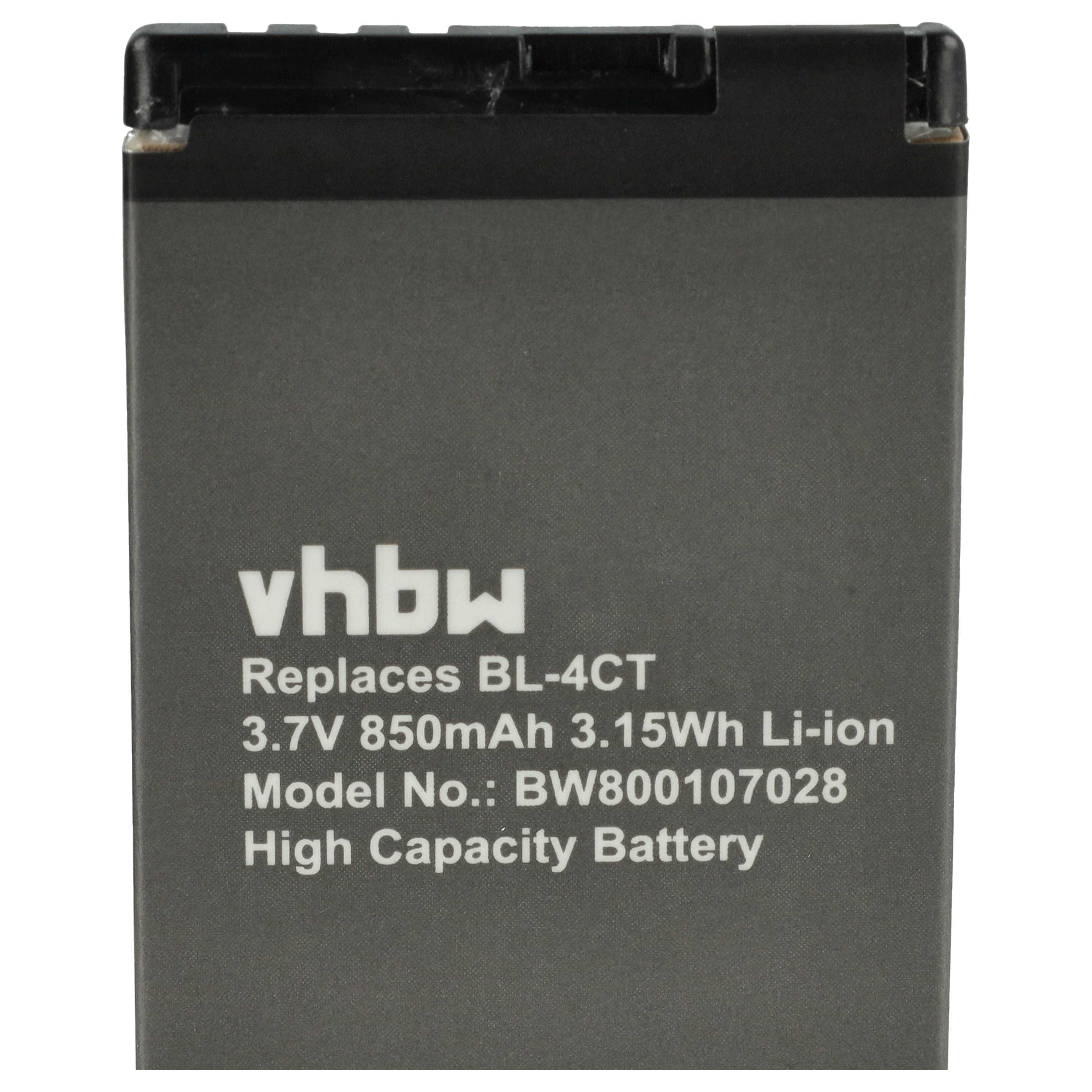 Akku als Ersatz für Nokia BL-4CT für BLU - 850mAh 3,7V Li-Ion