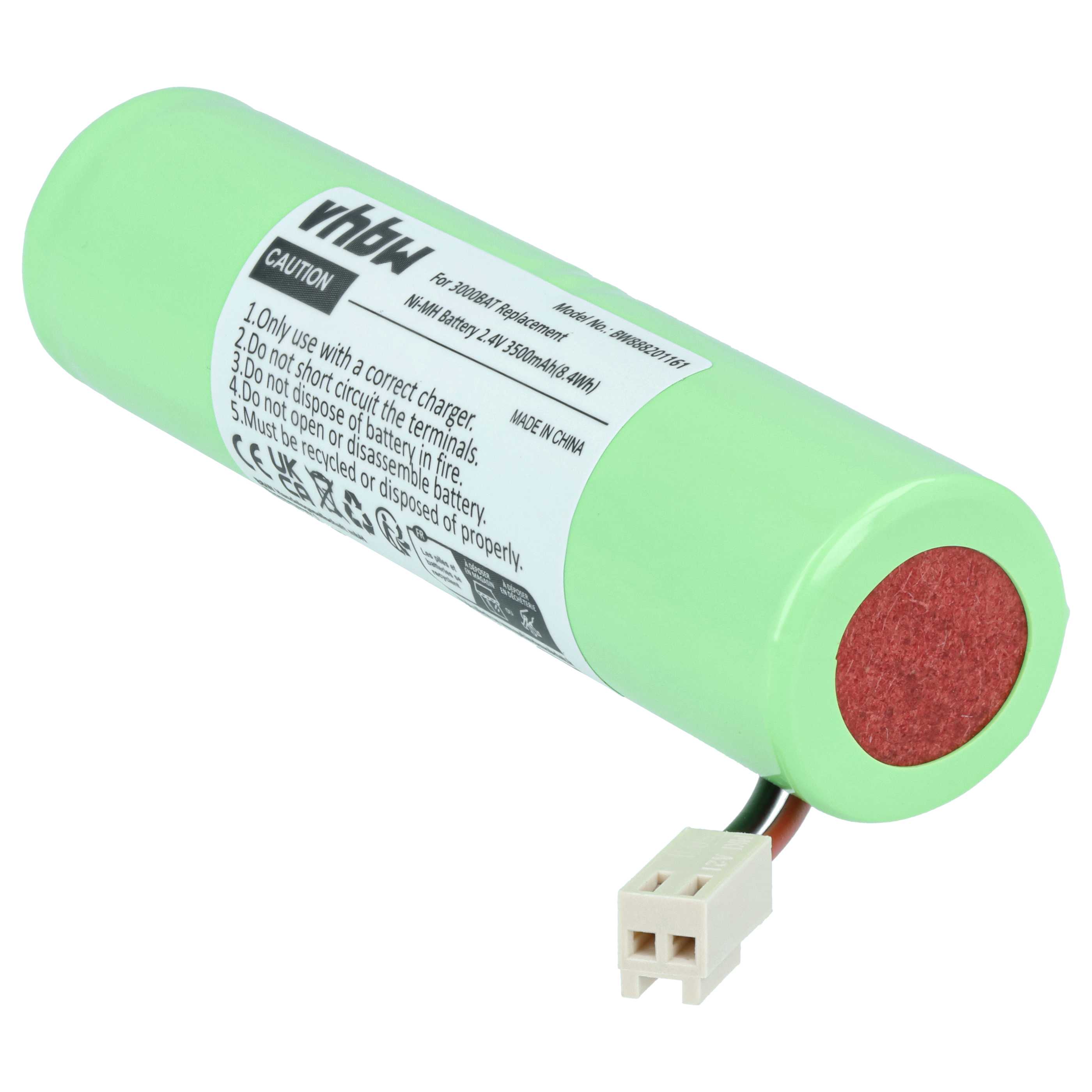 5x Batería reemplaza NOVIPro 3000BAT, 880BAT para dispositivo medición (3500 mAh, 2,4 V, NiMH)