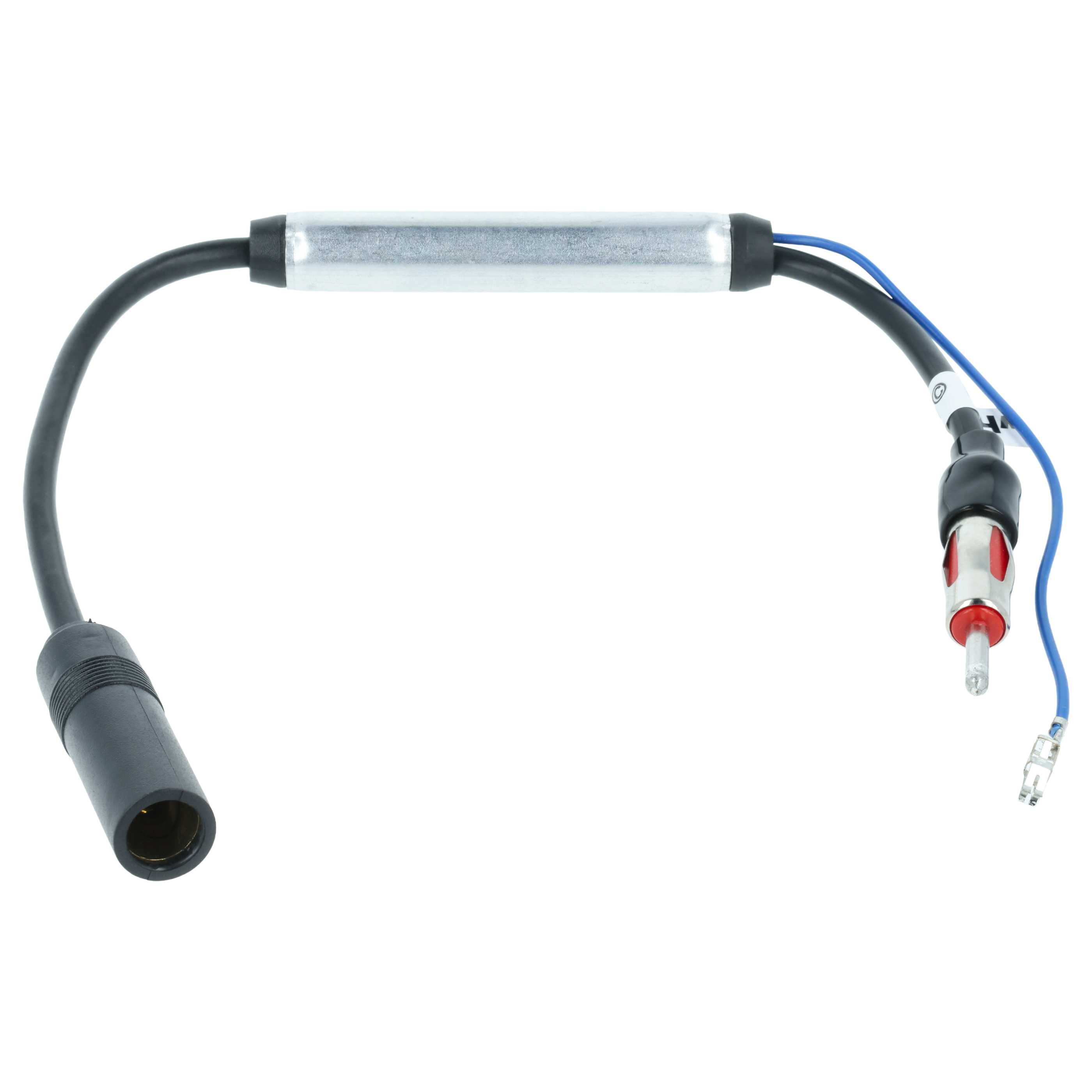 Antenna Amplifier DIN (m) to DIN (f) for Audi, Seat, VW Vehicles - for Phantom Power Supply, 35 cm