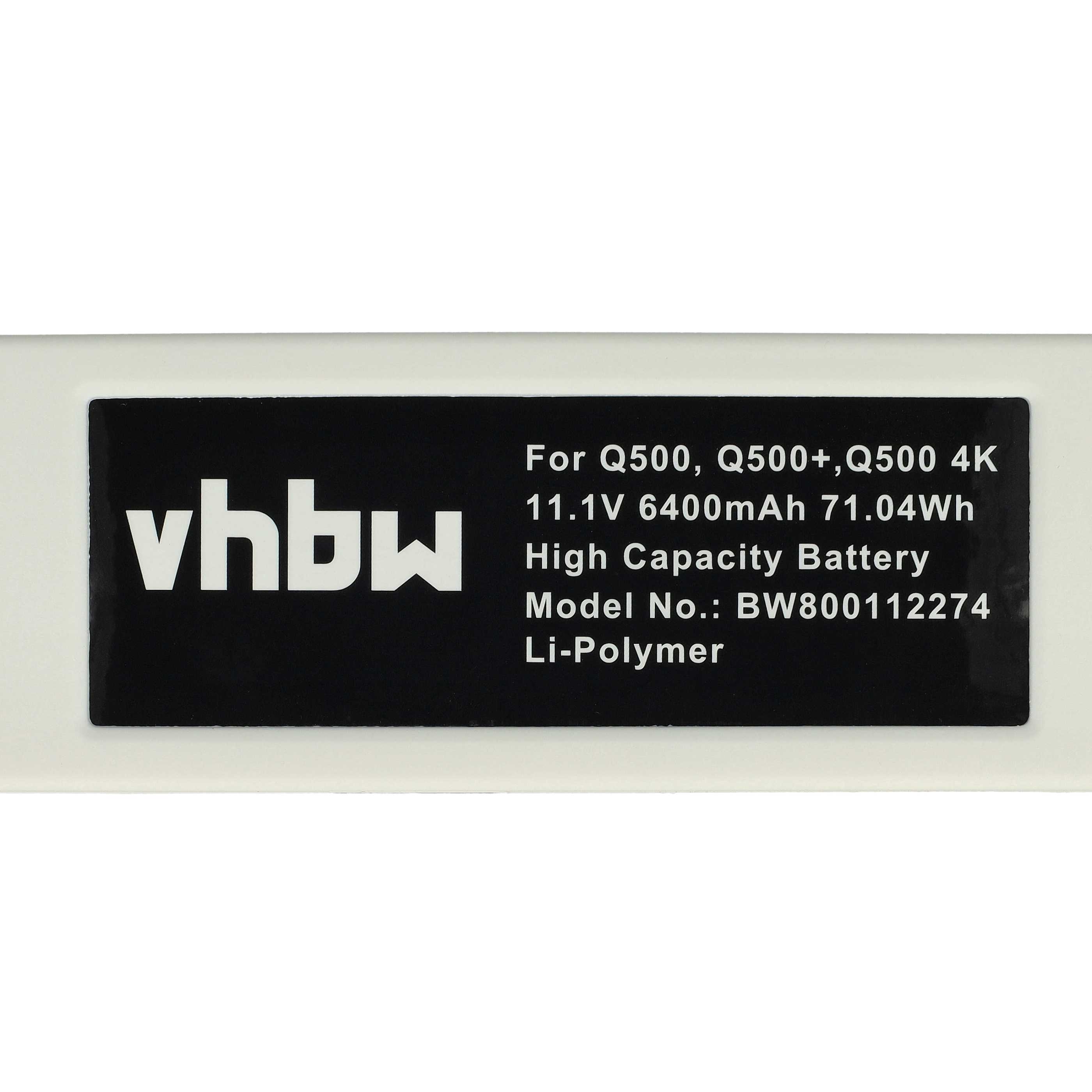 2x Batteries remplace Yuneec YUNQ500105 pour drone Yuneec- 6400mAh 11,1V Li-polymère