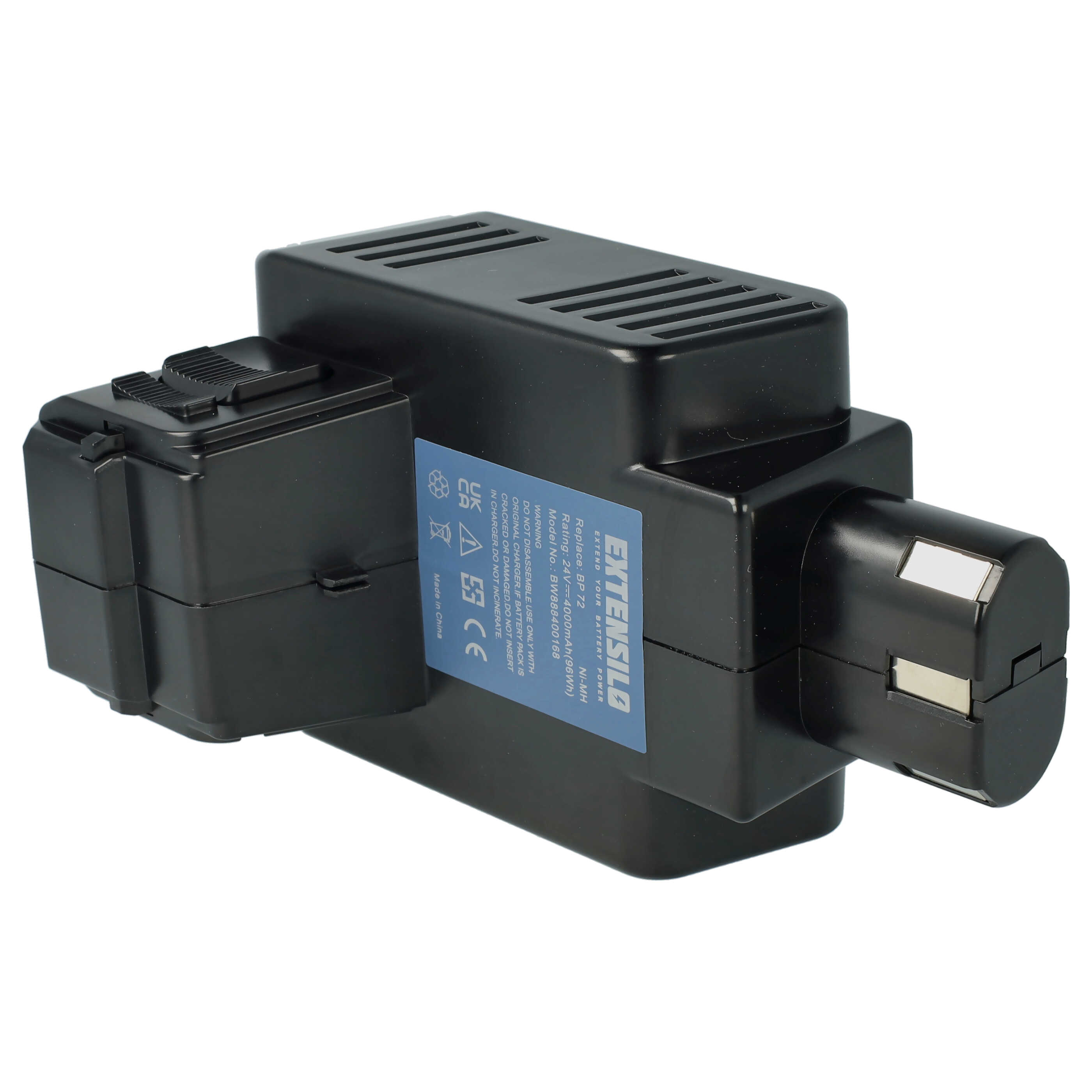 3x Battery replaces Hilti BP72, BP60, 331530, BP40 Electric Power Tool - 4000 mAh, 24 V, NiMH