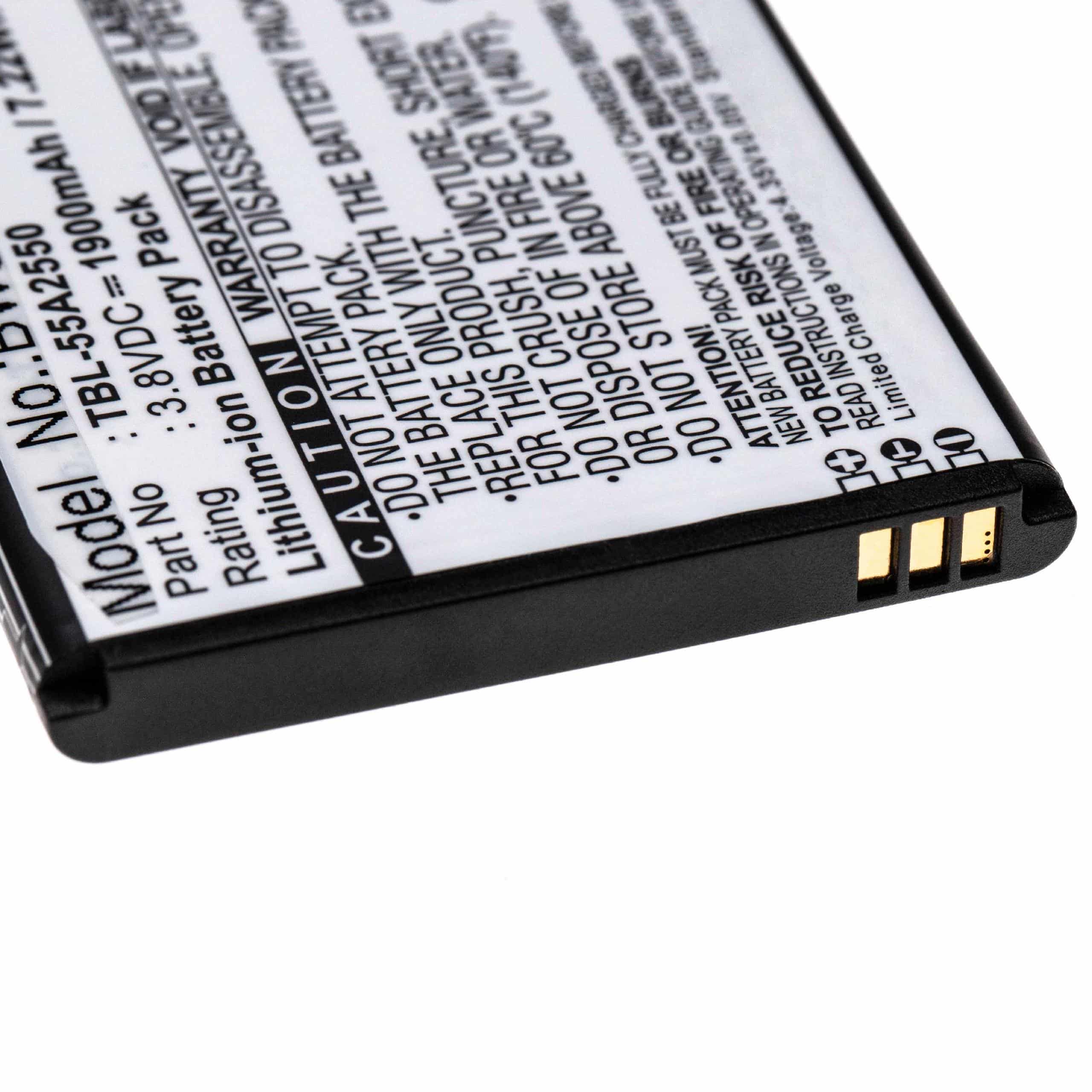 Batterie remplace TP-Link TBL-55A2550 pour routeur modem - 1900mAh 3,8V Li-ion