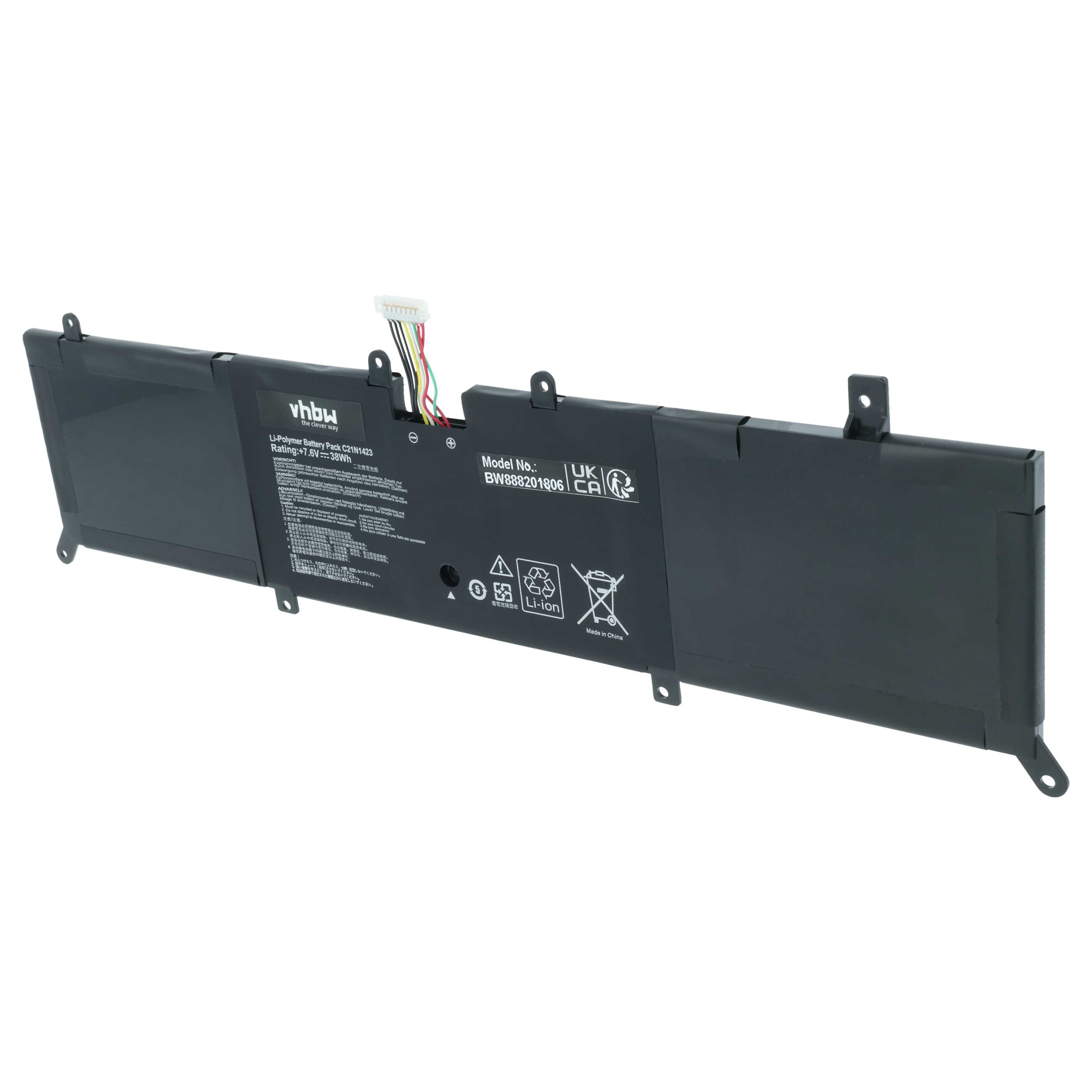 Akumulator do laptopa zamiennik Asus C21N1423, 0B200-01360100 - 4900 mAh 7,6 V LiPo