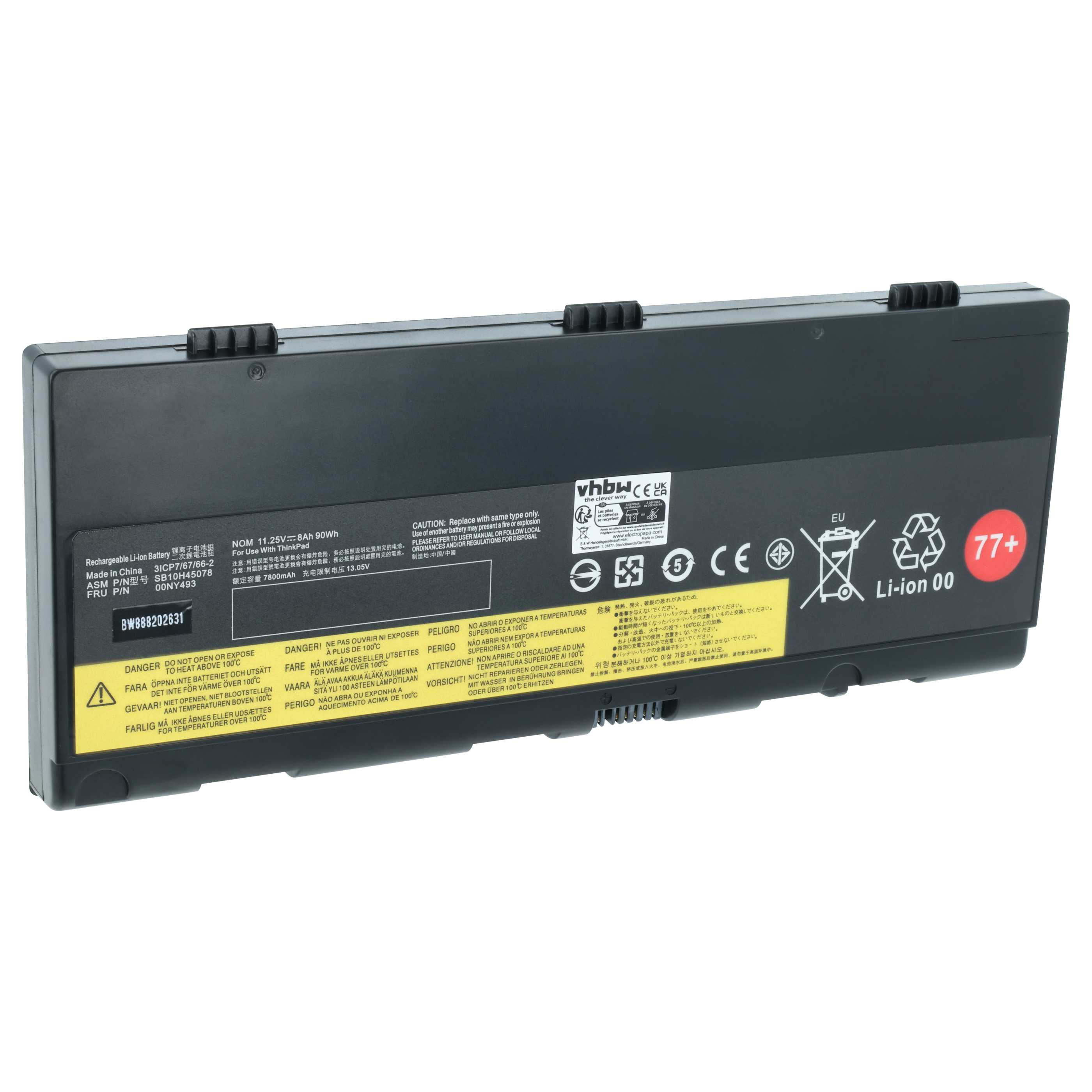 Akumulator do laptopa zamiennik Lenovo 01AV496, 01AV495, 5B10W13952, 5B10W13951 - 7800 mAh 11,4 V Li-Ion