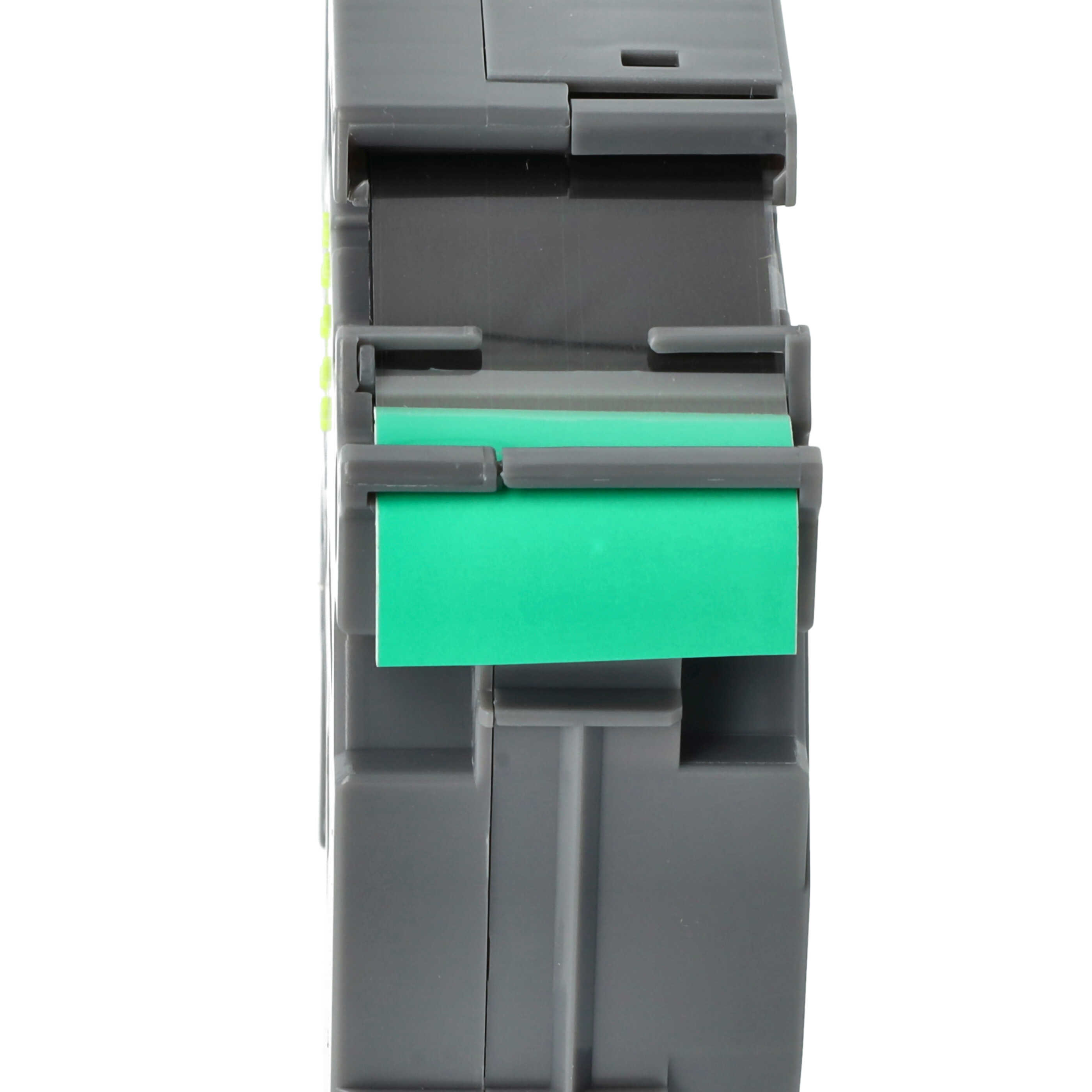 Label Tape as Replacement for Brother HGE-751 - 24 mm Black to Green