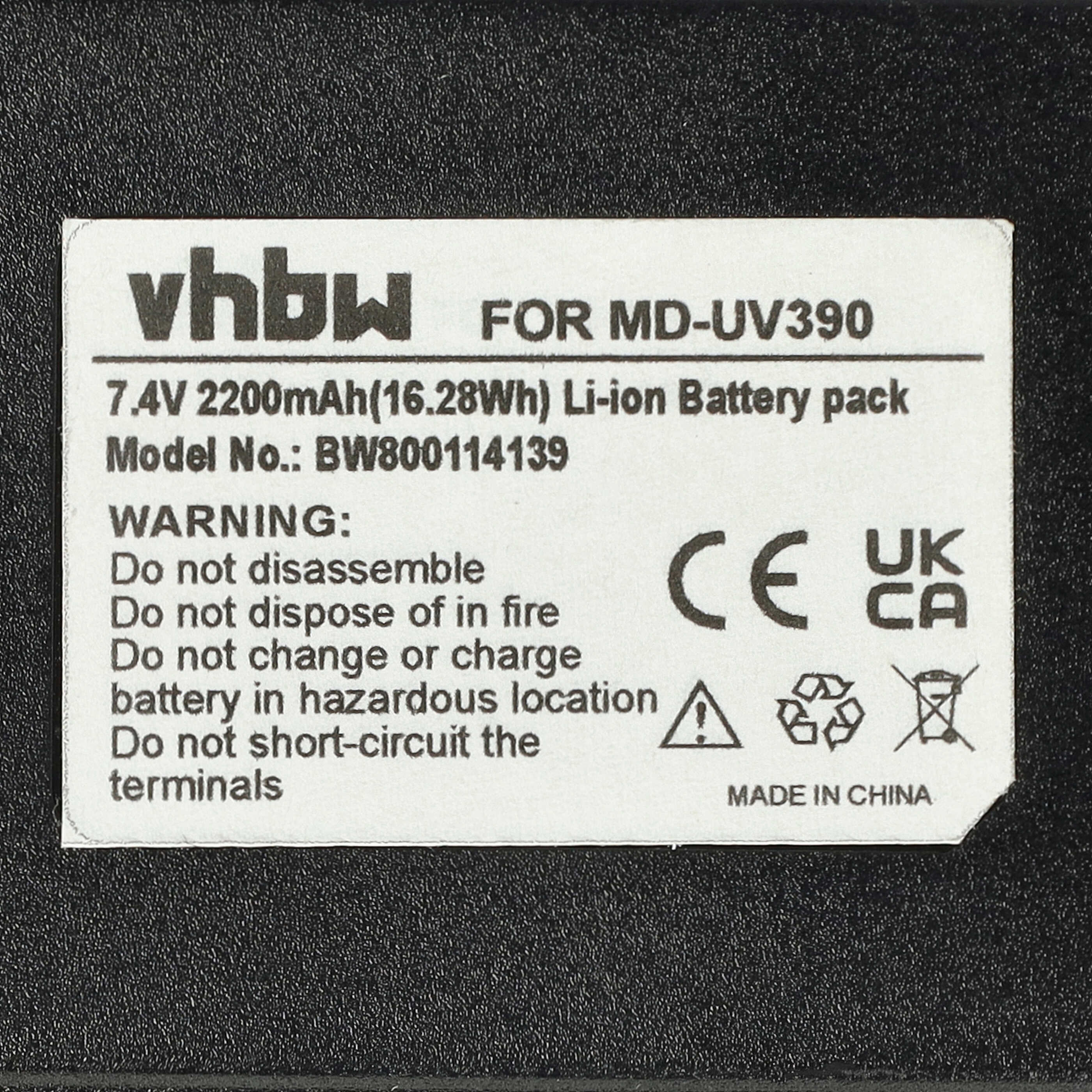 Radio Battery Replacement for Harico BL50 - 2200mAh 7.4V Li-Ion