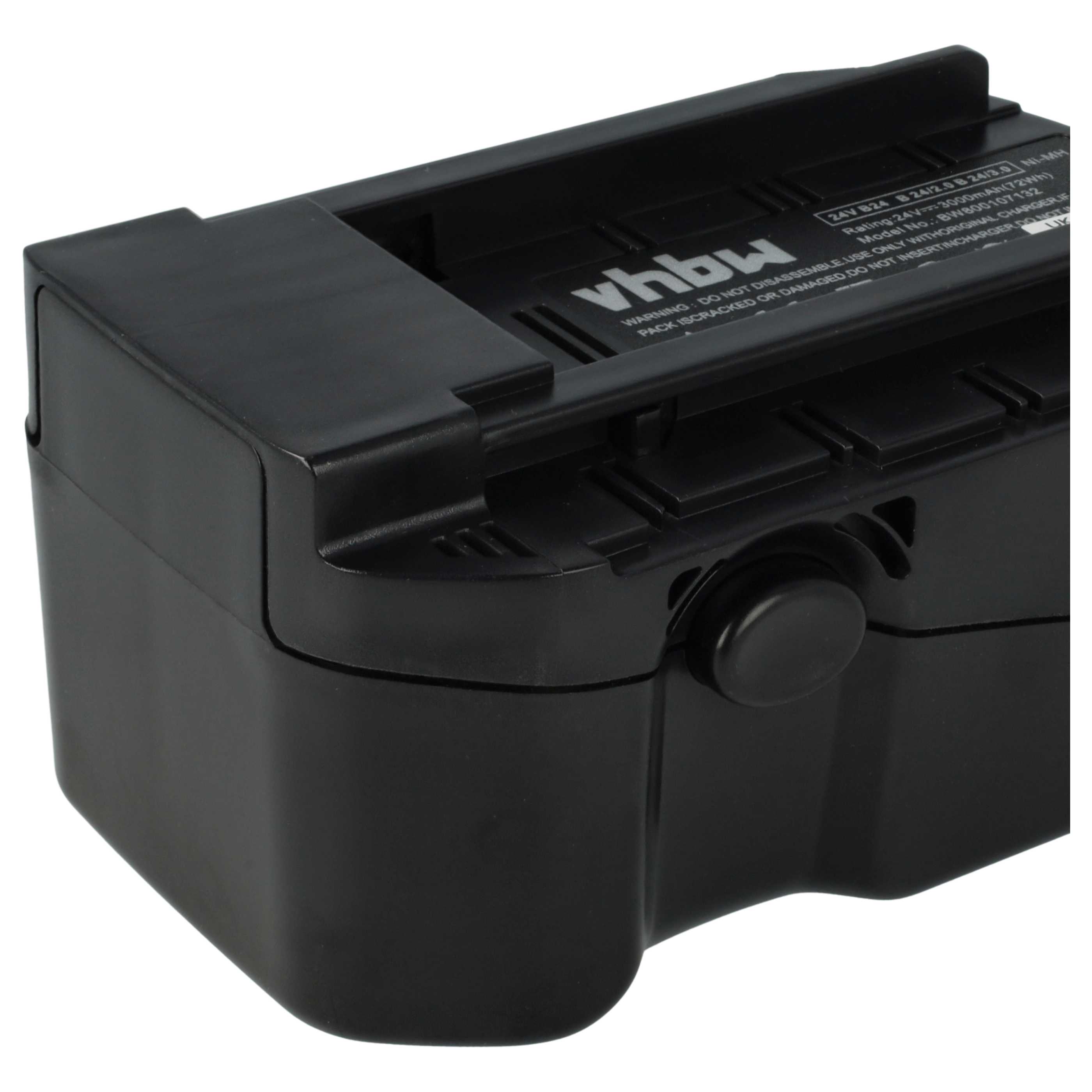 3x Battery replaces Hilti B24, B 24/3.0, B 24/2.0 Electric Power Tool - 3000 mAh, 24 V, NiMH