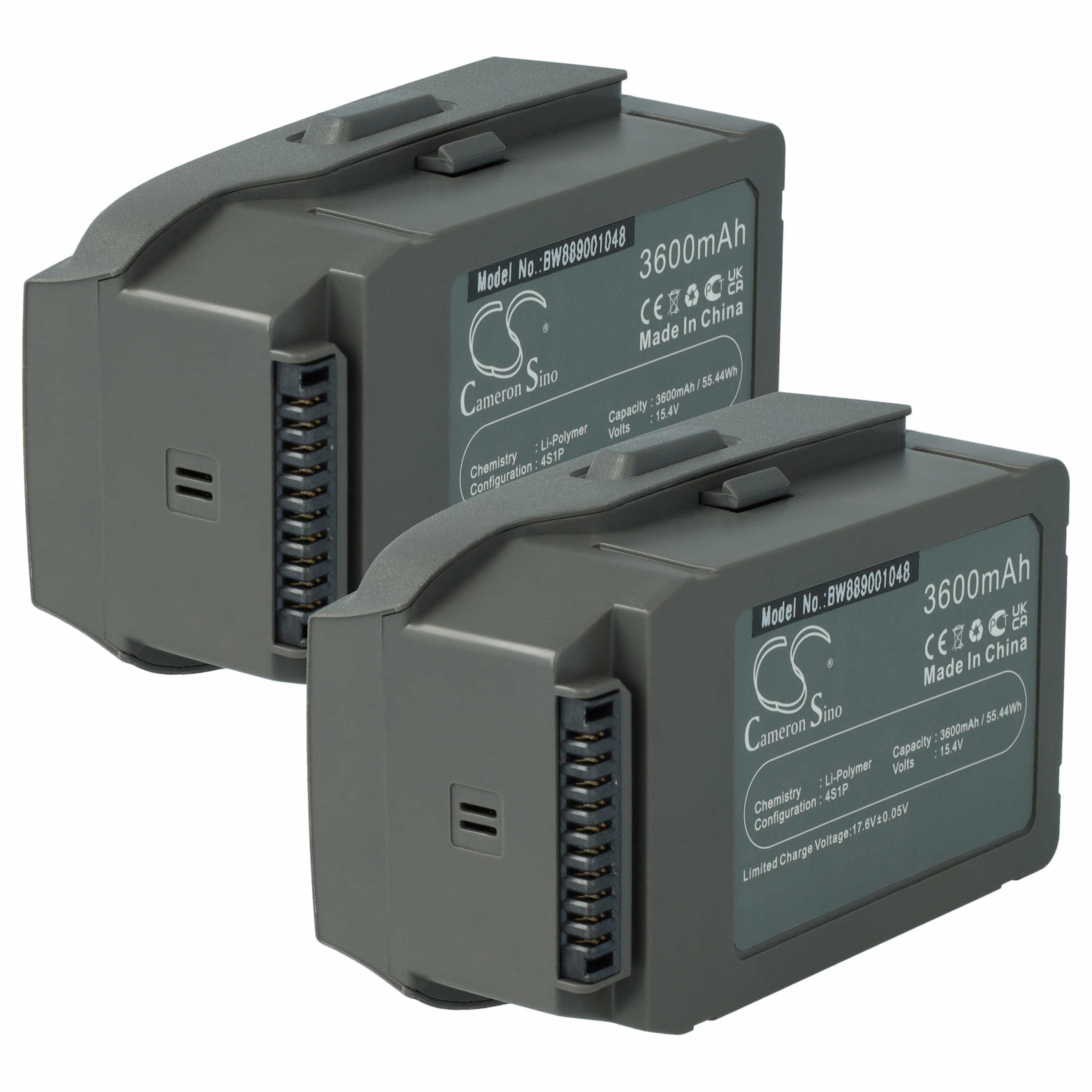 2x Batteries remplace DJI CP.MA.00000038.01/76573, FB2-3850 pour drone DJI- 3600mAh 15,4V Li-polymère