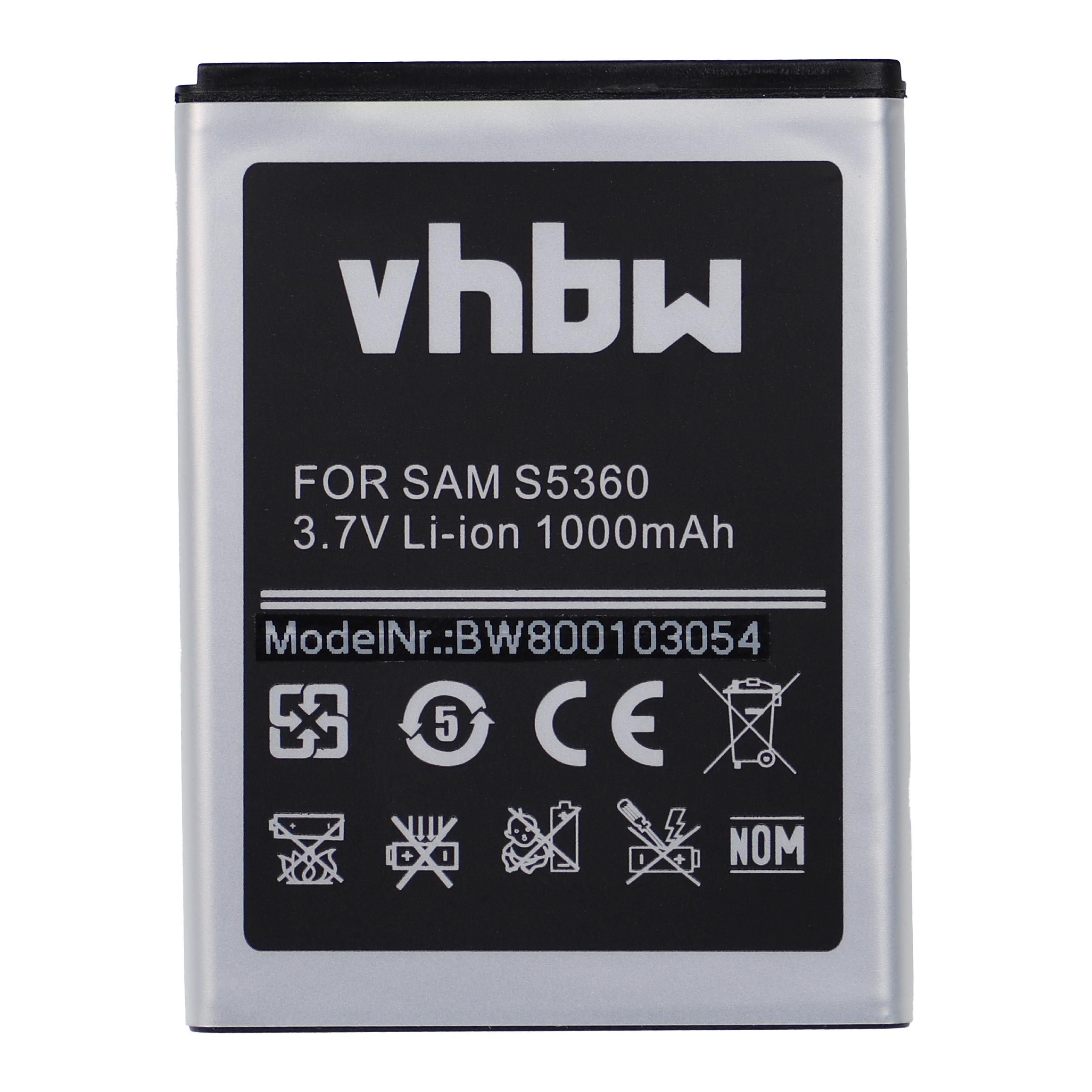 Mobile Phone Battery Replacement for Samsung EB454357VU, EB454357VA - 1000mAh 3.7V Li-ion