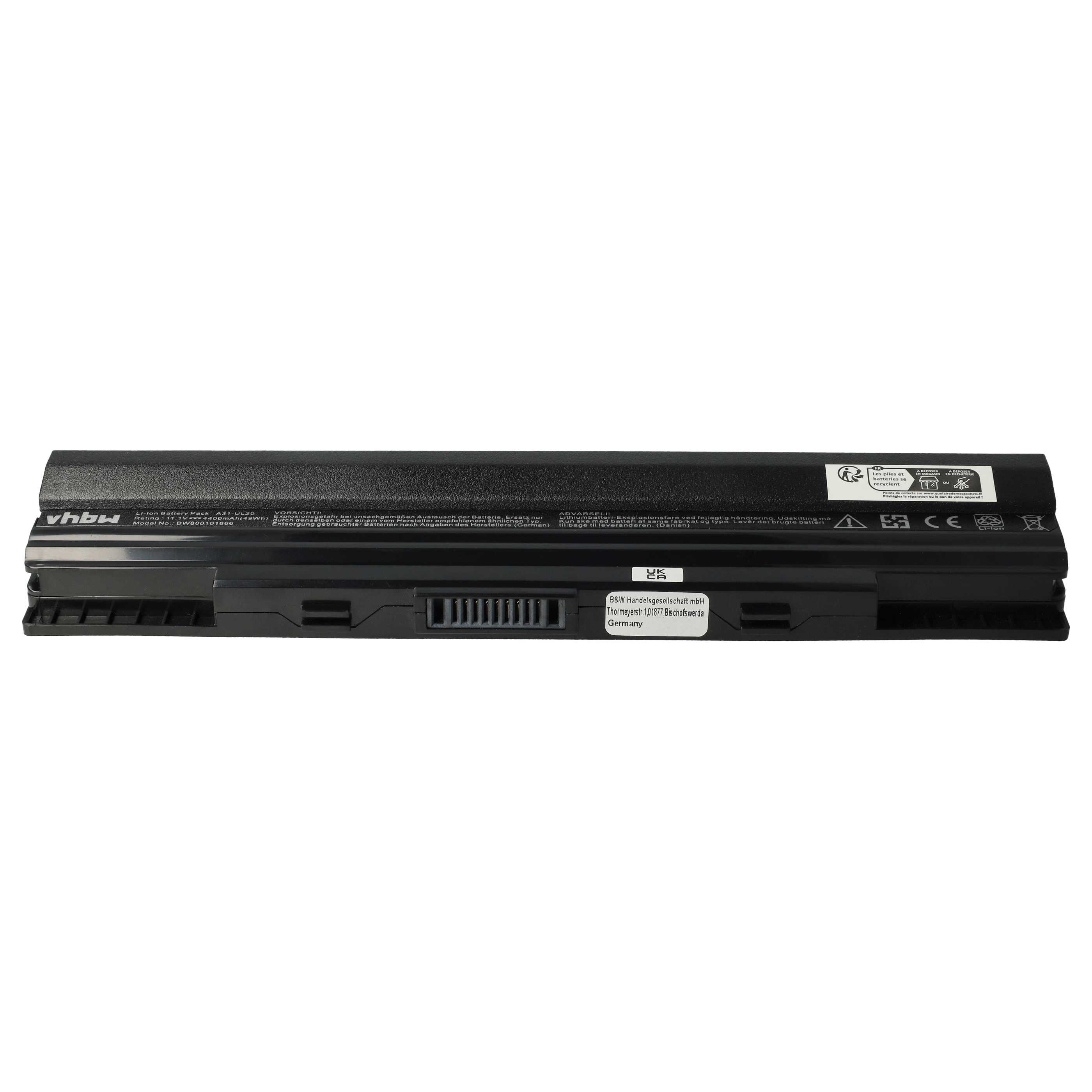 Akumulator do laptopa zamiennik Asus 07GO16EE1875M-00A20-949-114F - 4400 mAh 11,1 V Li-Ion, czarny