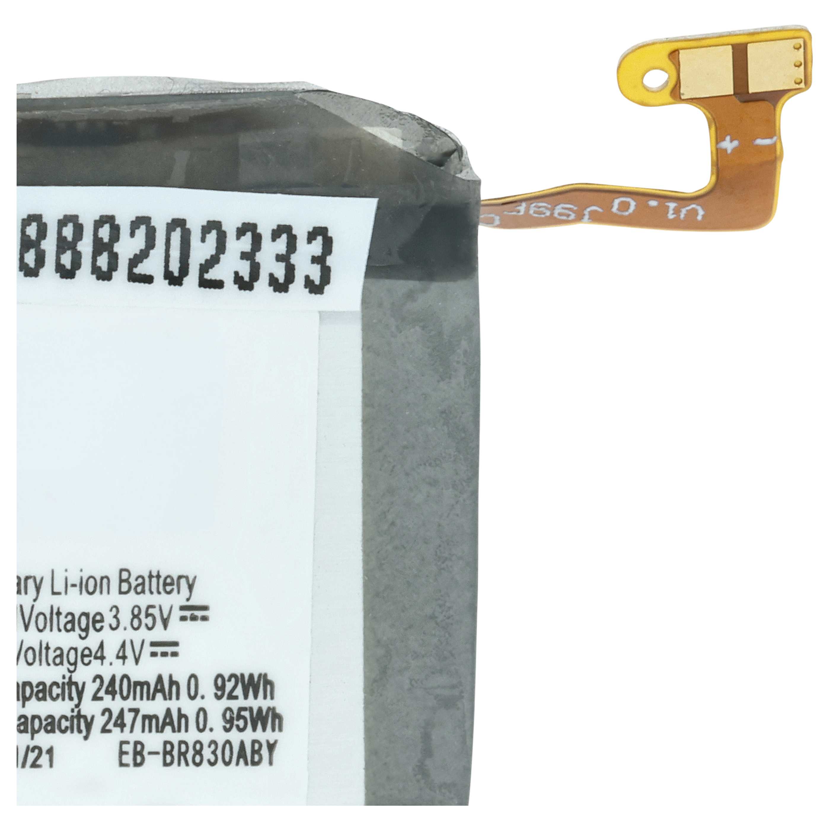 Smartwatch Battery replaces Samsung EB-BR830ABY, GH43-04968A - 220 mAh 3.85 V Li-polymer