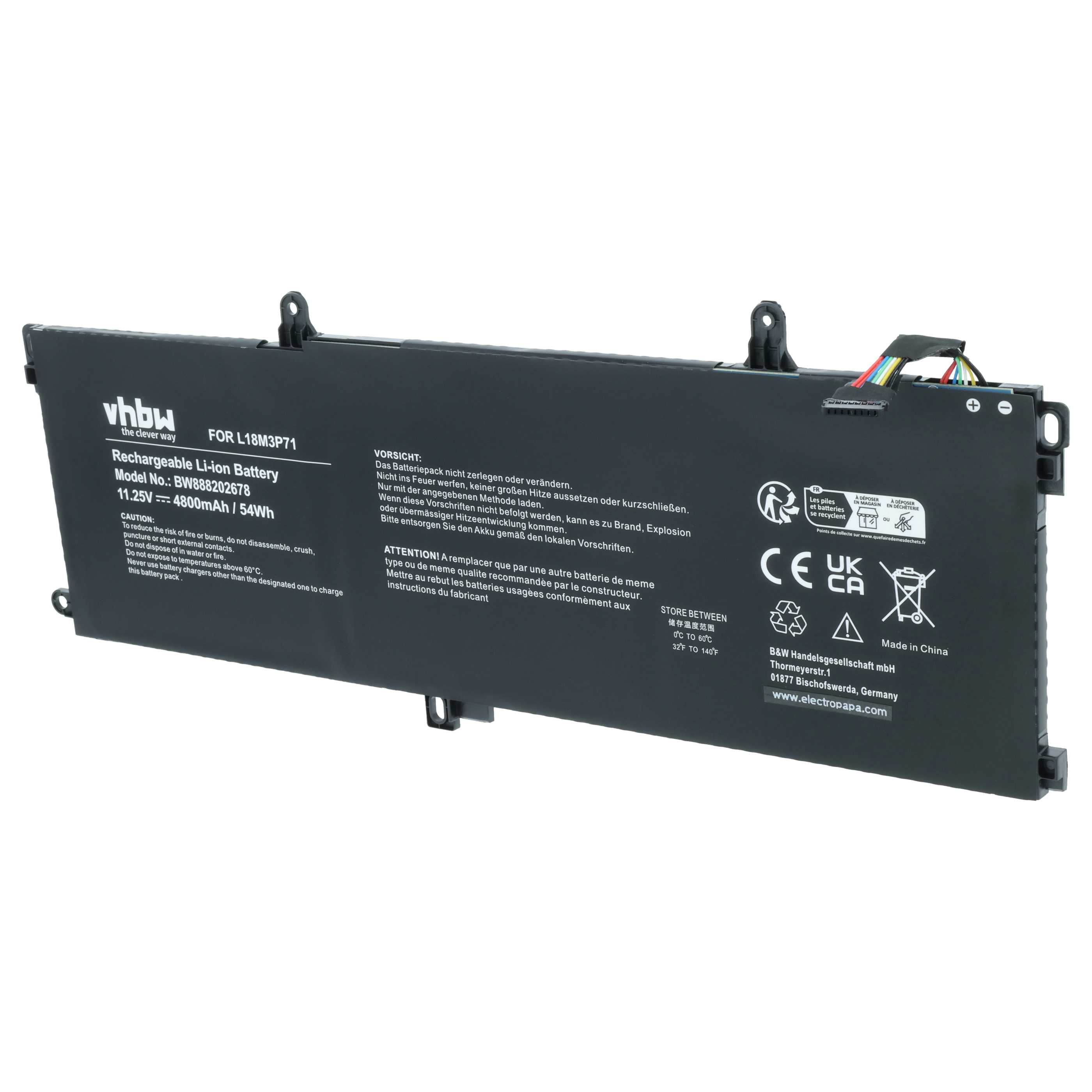 Akumulator do laptopa zamiennik Lenovo 5B10W13913, 02DL012, 5B10W13914, 02DL011 - 4800 mAh 11,25 V LiPo