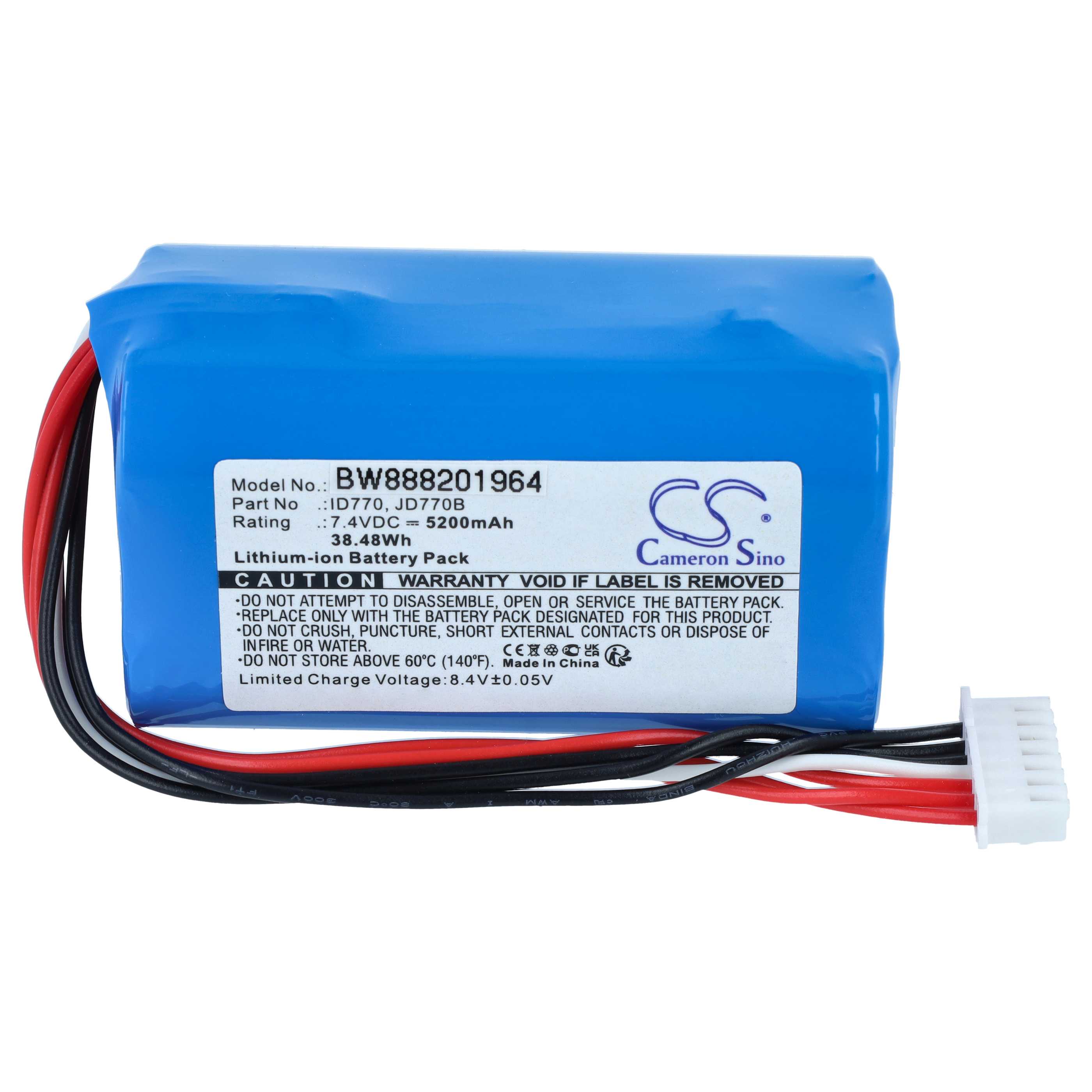 Battery replaces Sony ID770, JD770B for Sony Loudspeaker - Li-Ion 5200 mAh