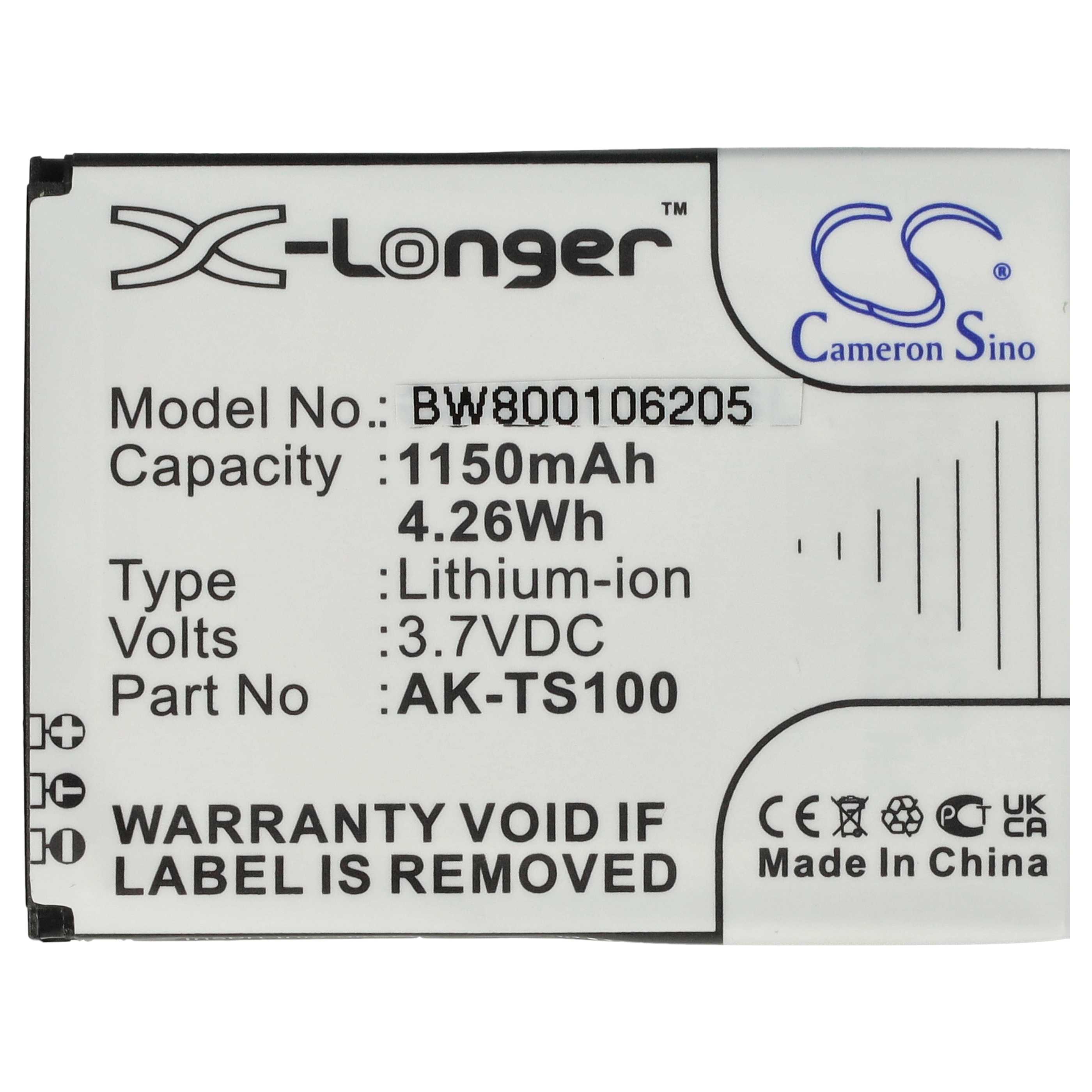 Akumulator do telefonu smartfona zamiennik Emporia AK-TS100, AK-F220 - 1150 mAh 3,7 V Li-Ion