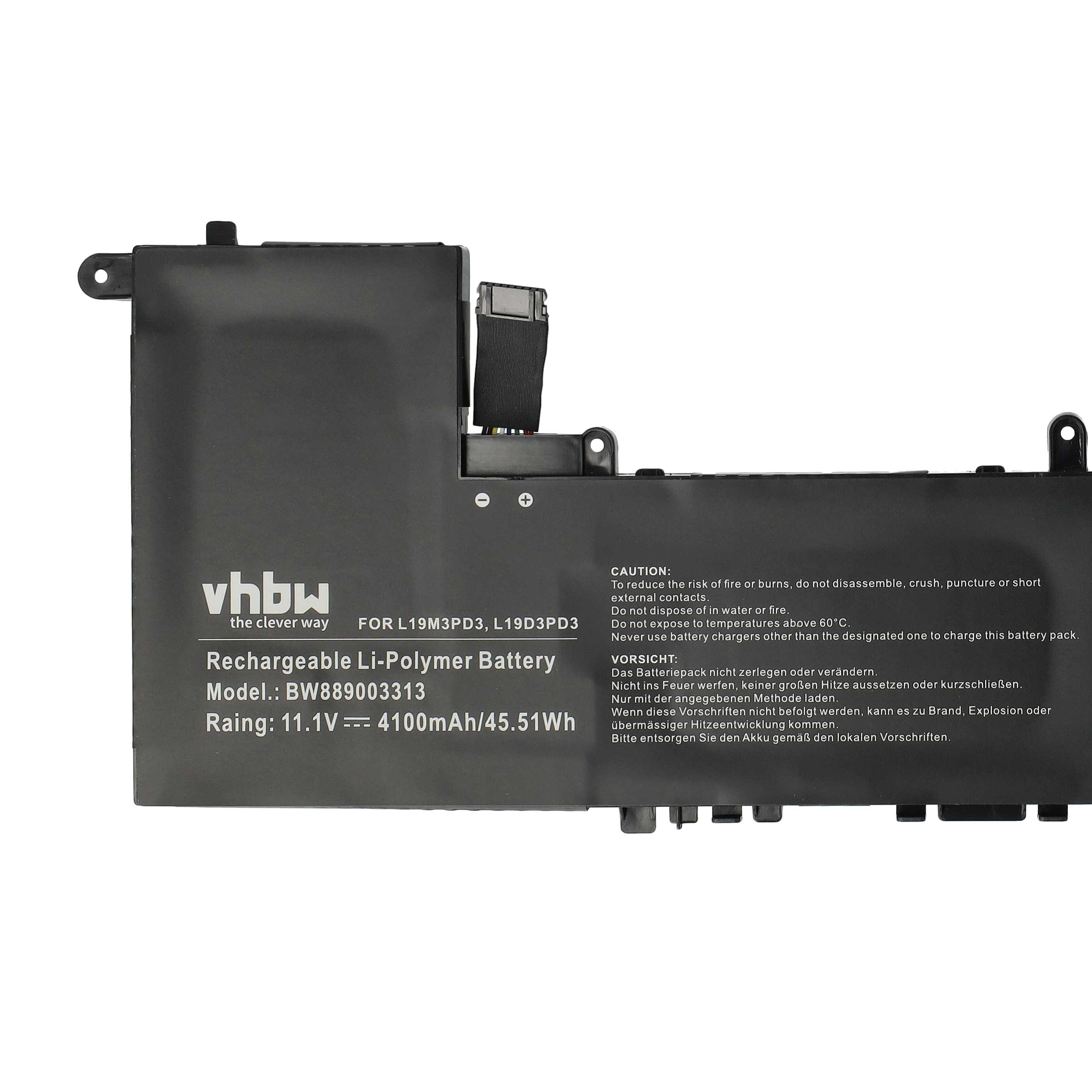 Akumulator do laptopa zamiennik Lenovo L19L3PD3, L19D3PD3, L19M3PD3, SB10V27762 - 4100 mAh 11,1 V LiPo