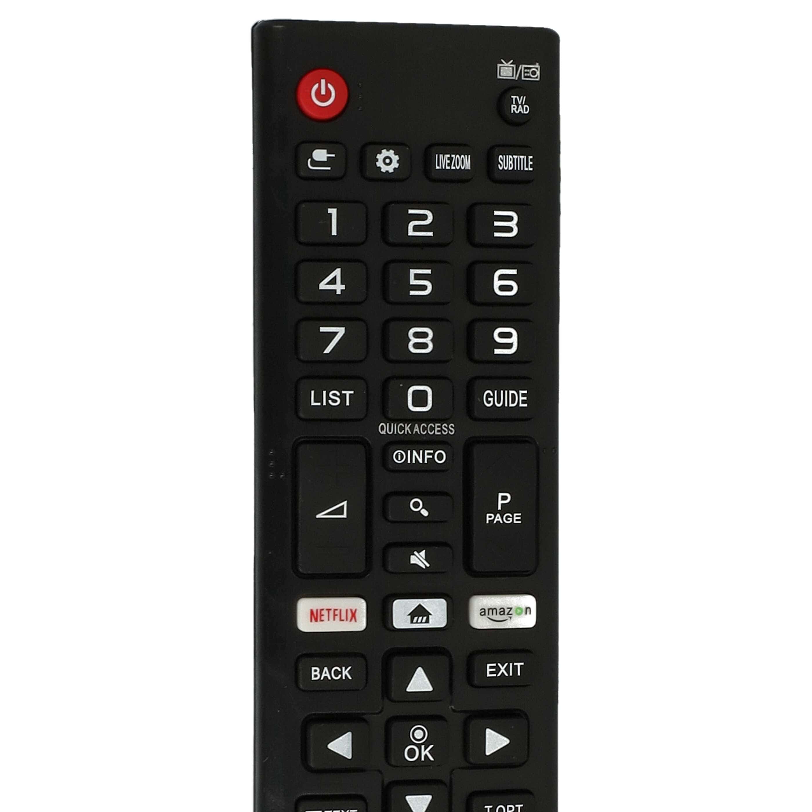 Remote Control replaces LG AKB75375608 for LG TV
