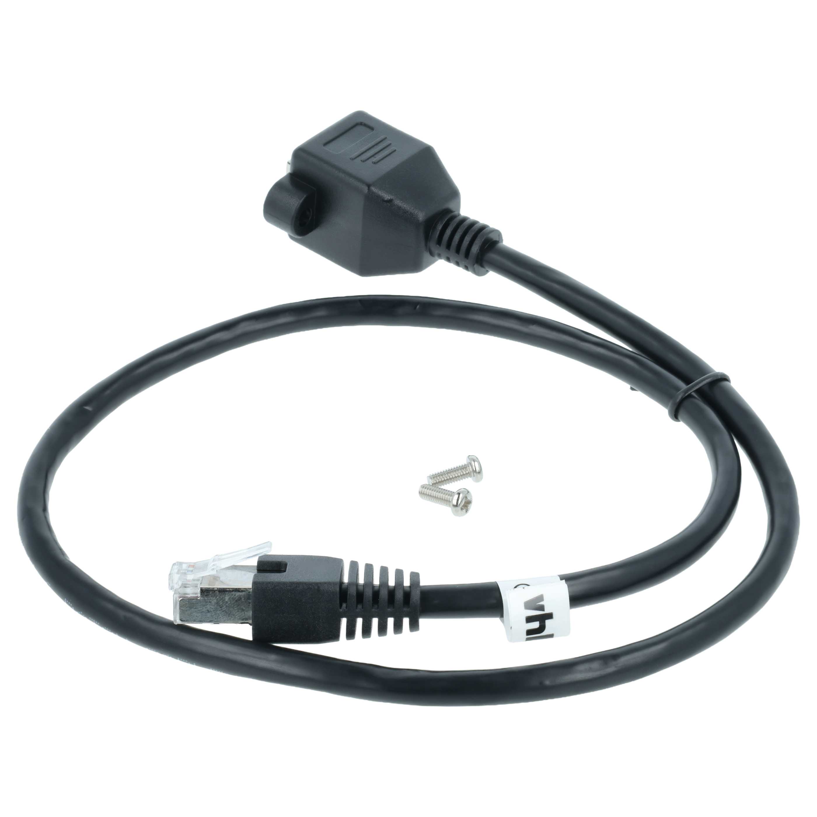 Cable de extensión Cat6, RJ45 (m) a RJ45 (h) - Cable Ethernet LAN con conector RJ45 incorporado, 0,5 m
