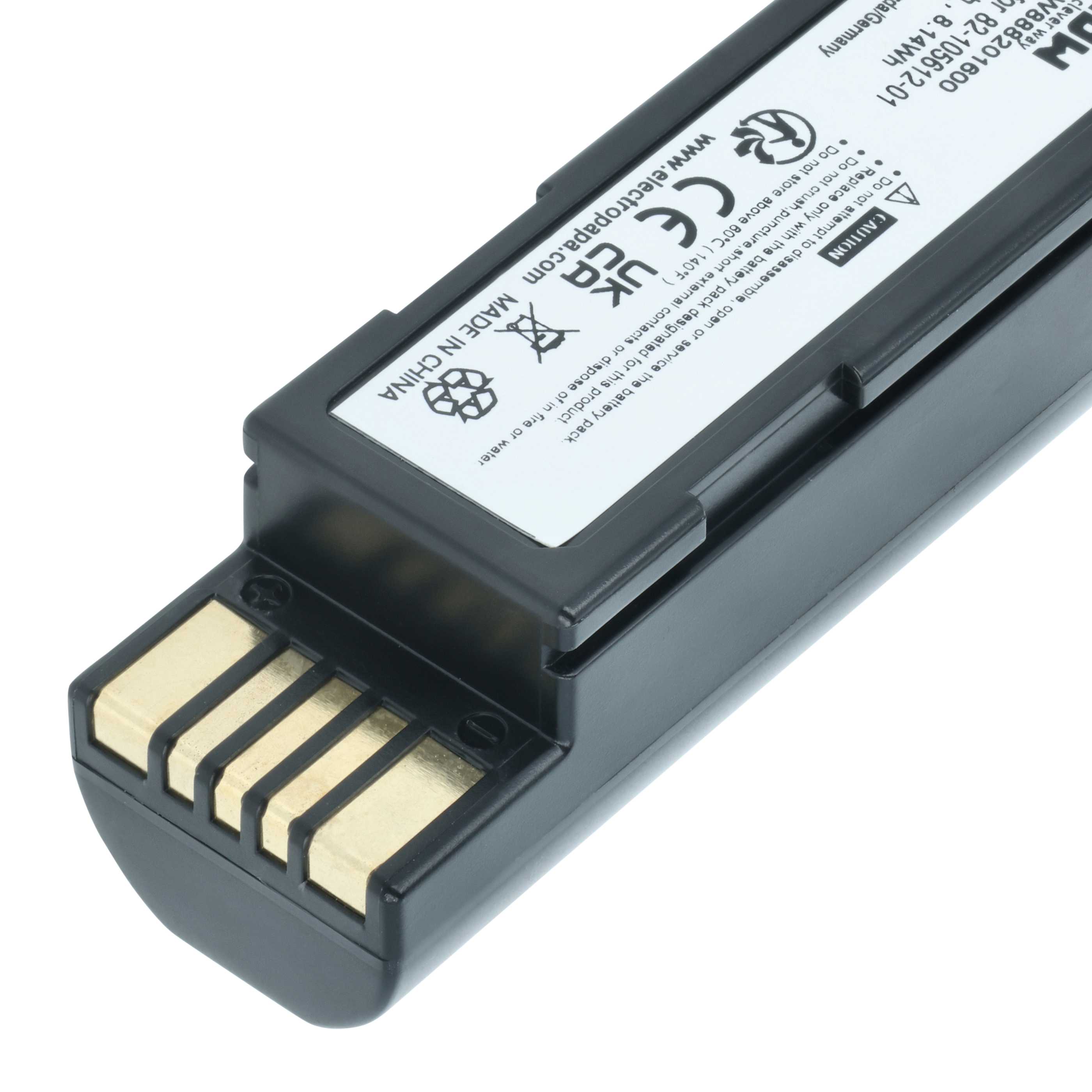 Akku als Ersatz für Zebra BTRY-36IAB0E-00, 82-166537-01 für Zebra Barcodescanner - 2200mAh 3,7V Li-Ion