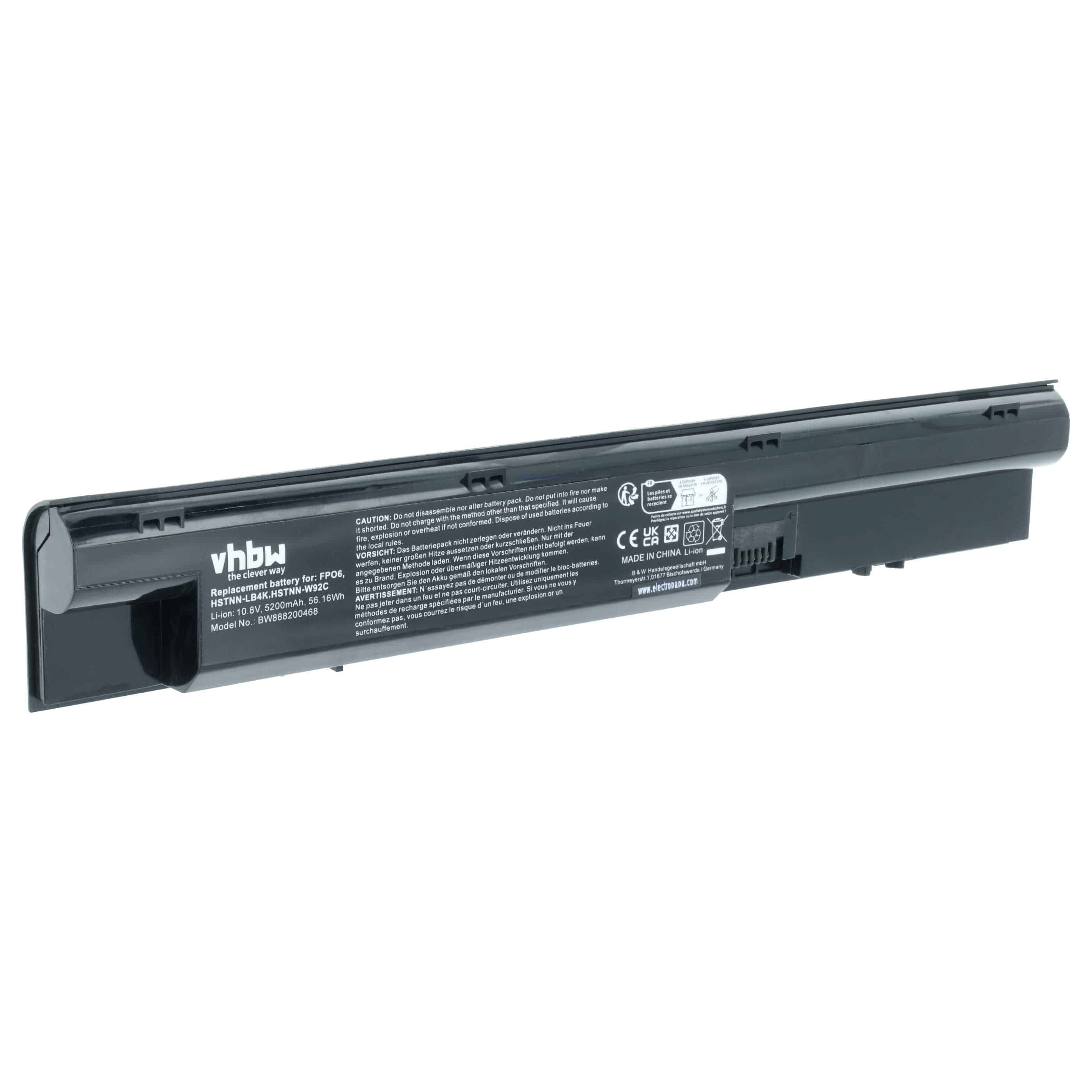 Akumulator do laptopa zamiennik HP 707616-851, 707616-141, 3ICR19/65-3 - 5200 mAh 10,8 V LiPo, czarny