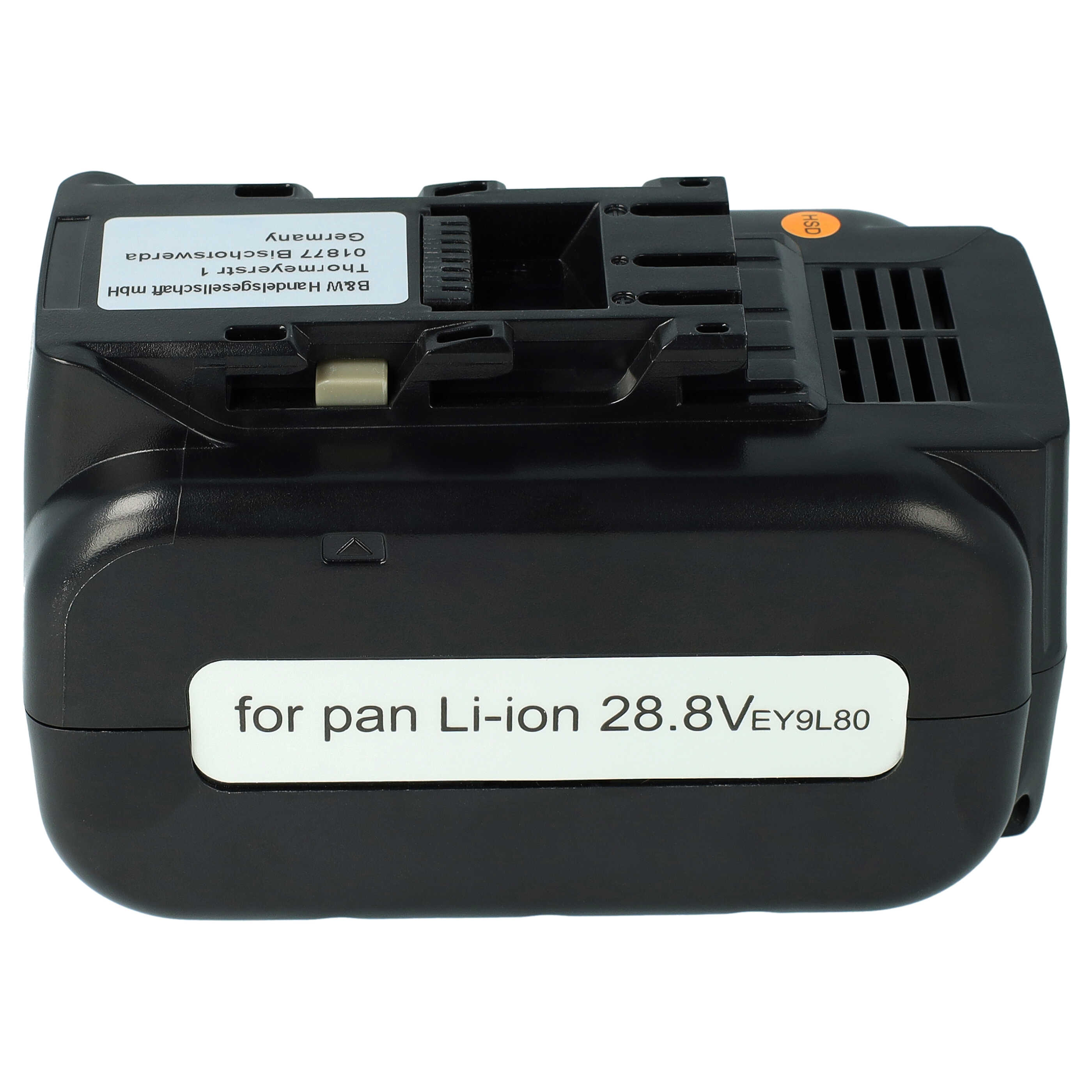 Batteria per attrezzo sostituisce Panasonic EZ9L80, EY9L80B, EY9L80 - 5000 mAh, 28,8 V, Li-Ion