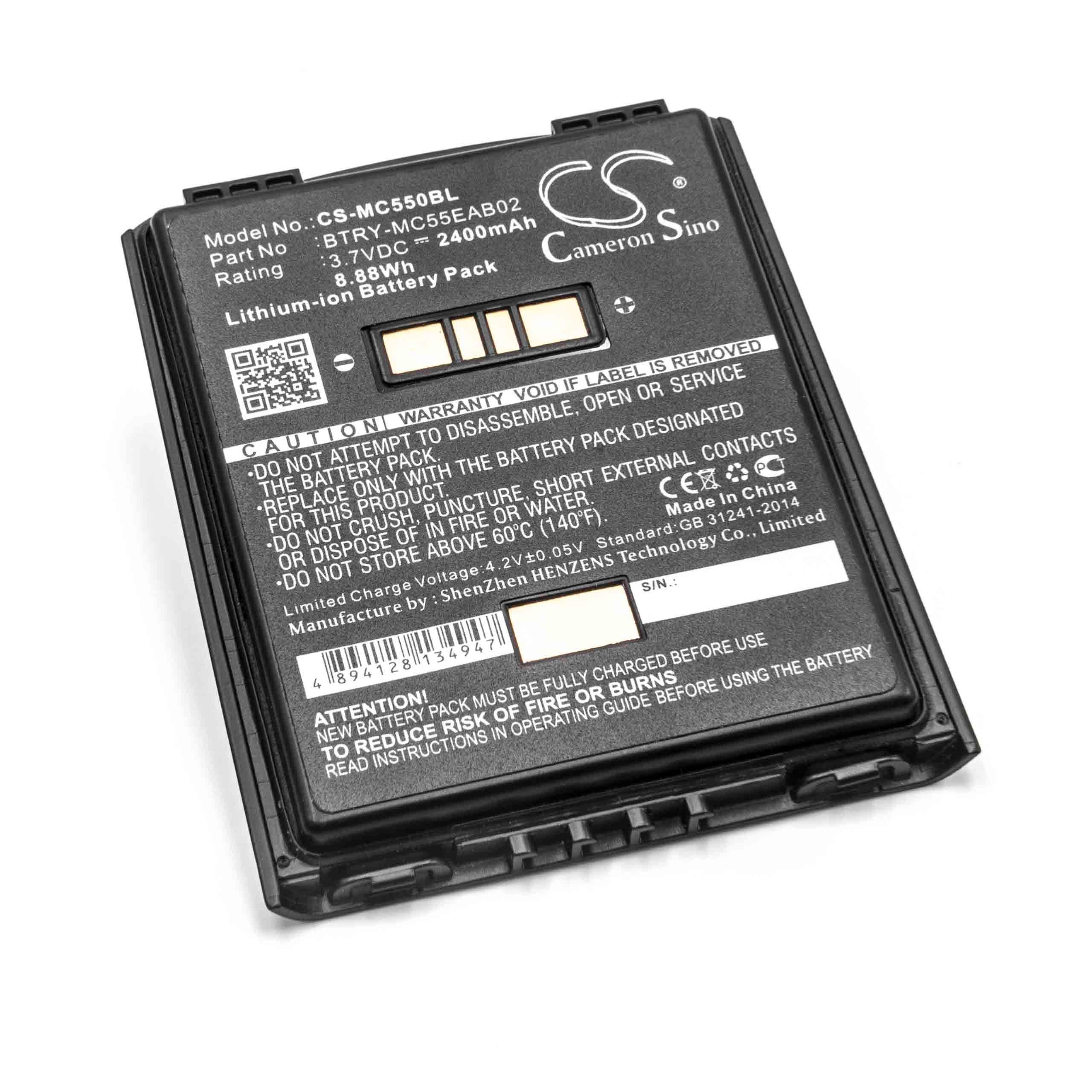 Mobile Computer Battery Replacement for Symbol BTRY-MC55EAB02, 82-111094-01, U60493 - 2400mAh, 3.7V