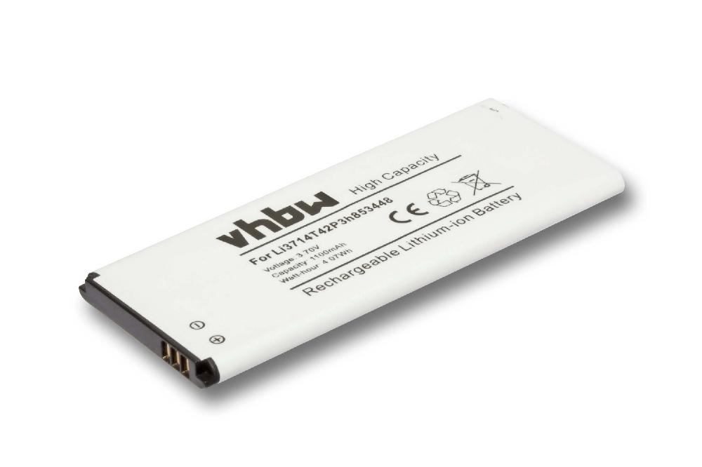 Mobile Phone Battery Replacement for Li3714T42P3h853448 - 1100mAh 3.7V Li-Ion
