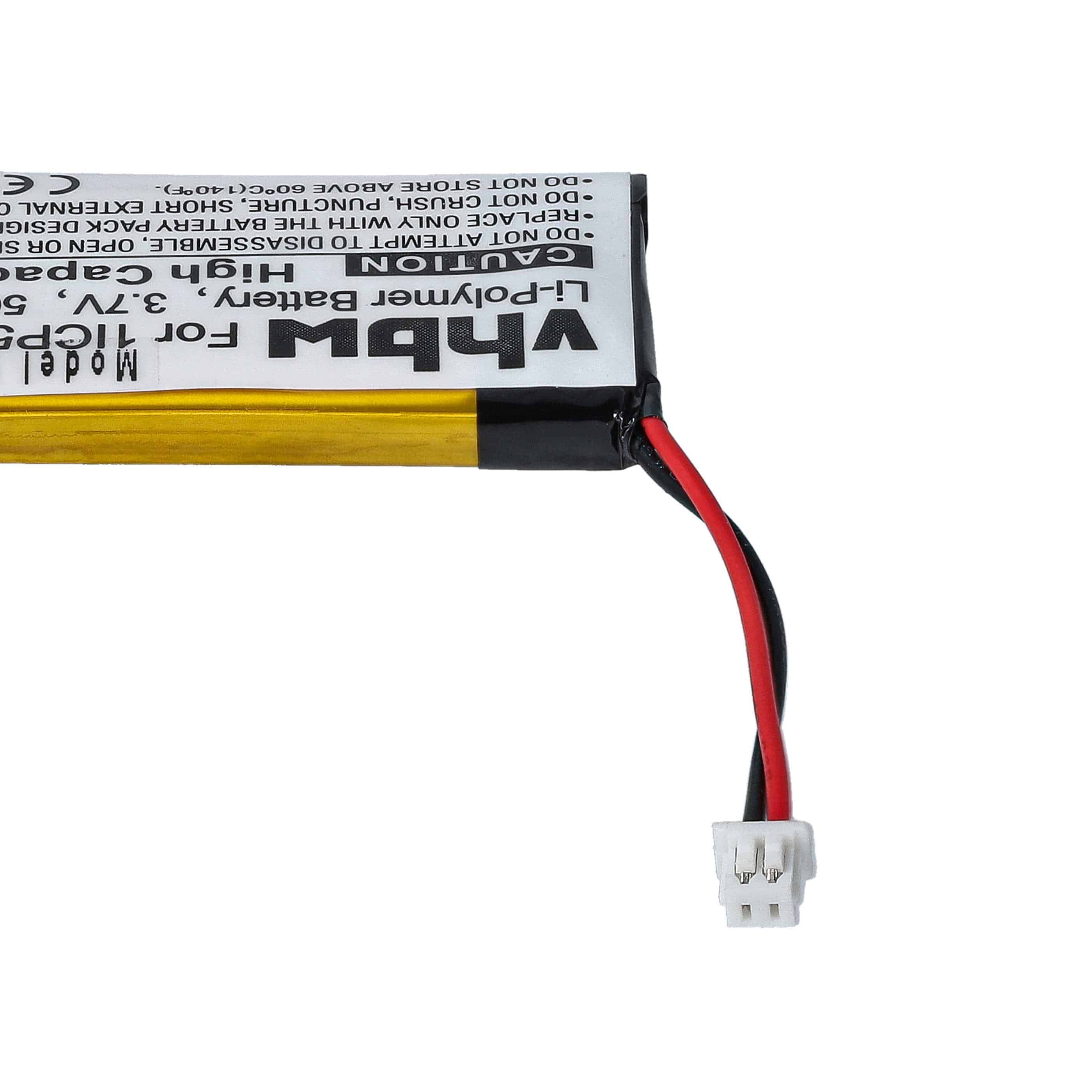 2x Akumulator do słuchawek bezprzewodowych zamiennik Sena 1ICP52/248P 1S1P - 500 mAh 3,7 V LiPo