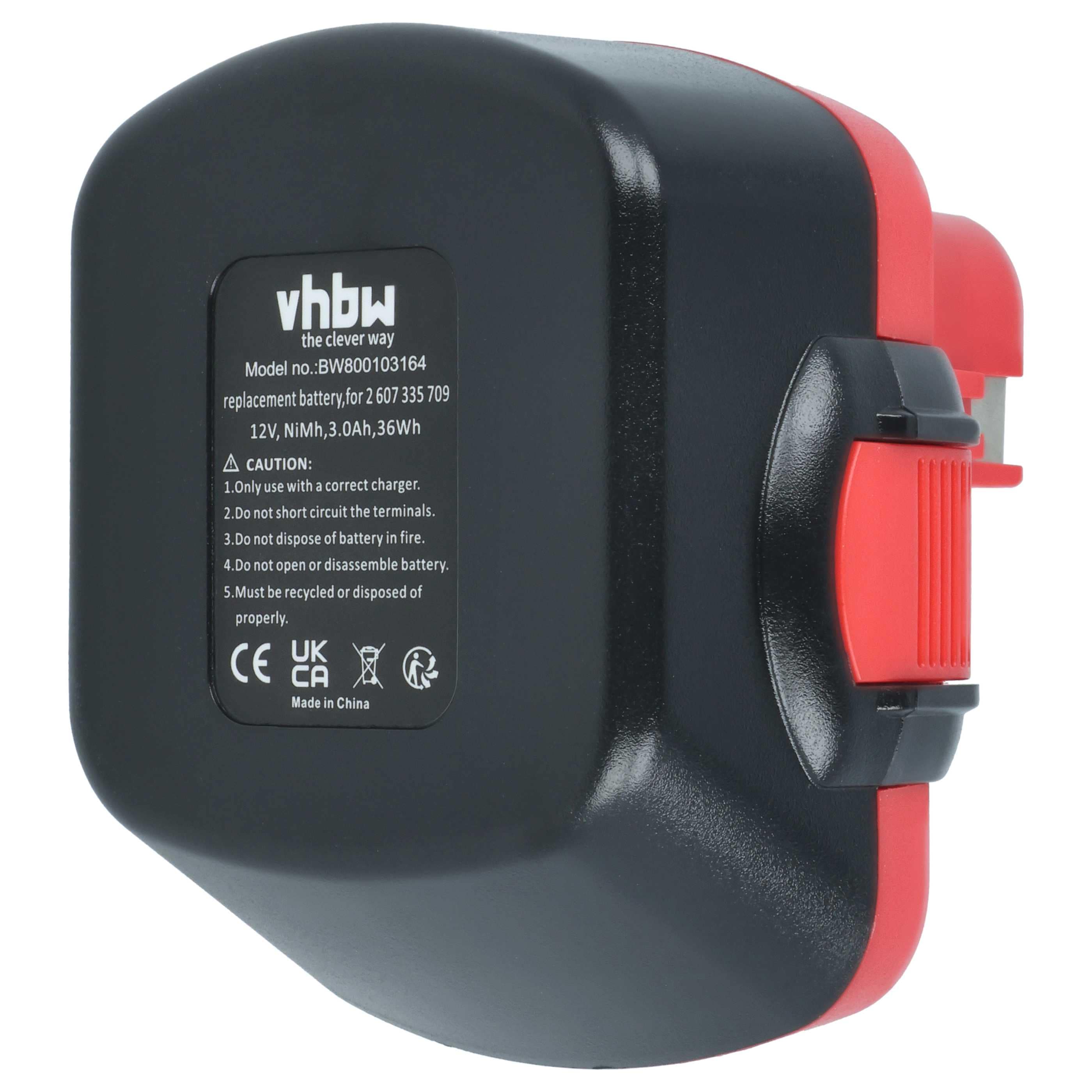 3x Battery replaces Bosch 2 607 335 261, 2 60 7335 249 Electric Power Tool - 3000 mAh, 12 V, NiMH