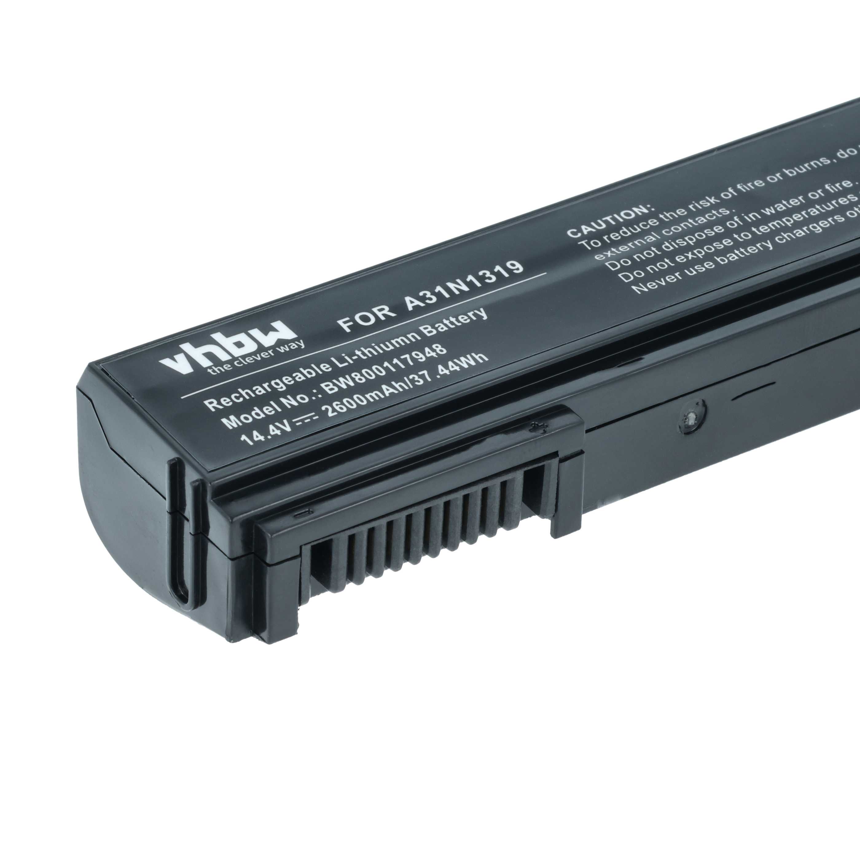 Akumulator do laptopa zamiennik Asus 0B110-00250100M - 2600 mAh 14,4 V Li-Ion, czarny