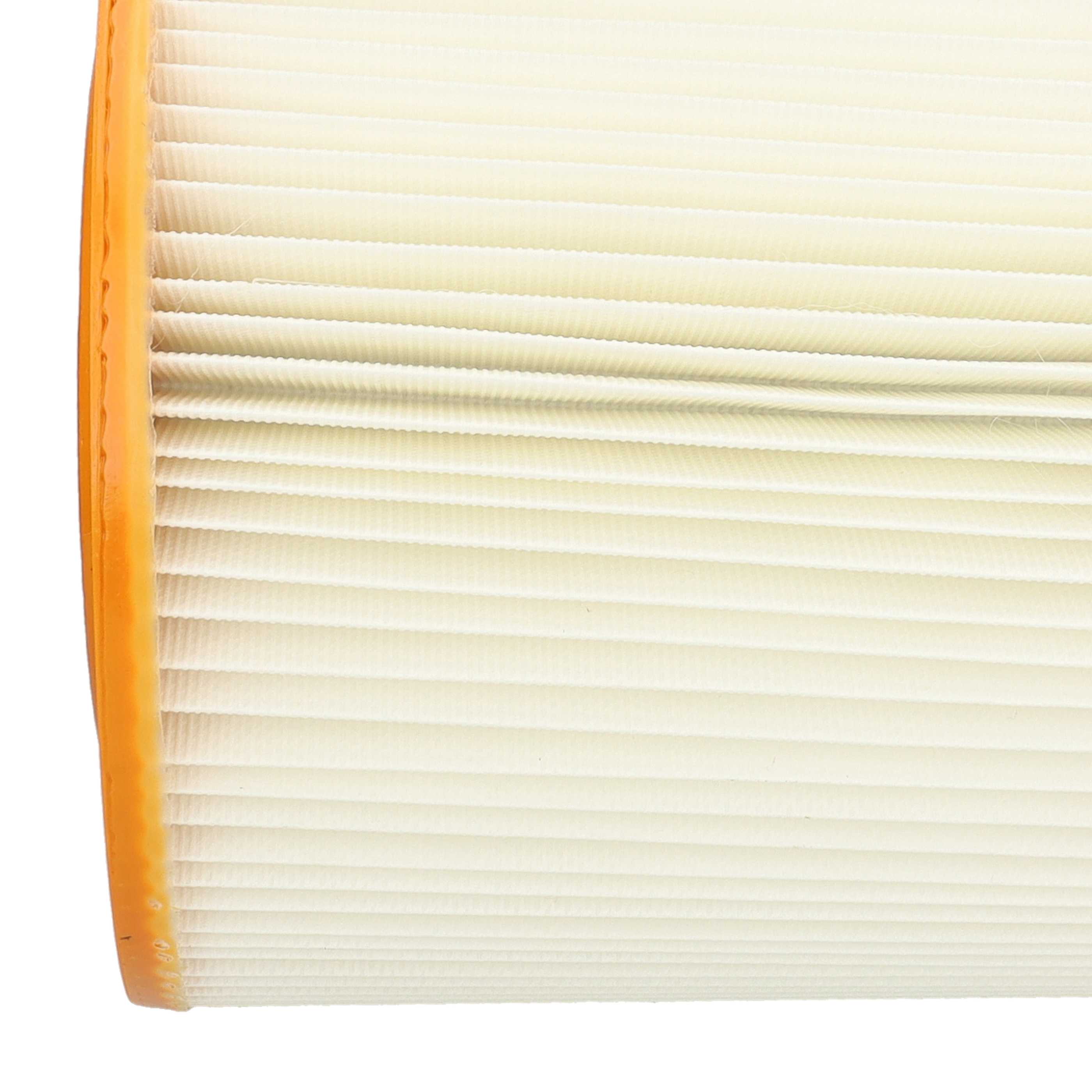 3x Filterpleated filter replaces Allaway 210813, 10819, 2577, 10813 for Allaway Vacuum Cleaner, orange / white
