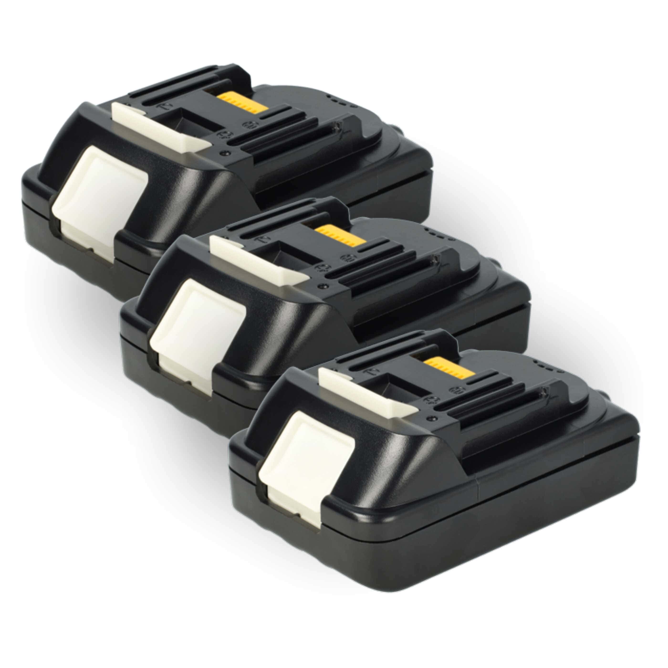 3x Battery replaces Makita 194204-5, 194230-4, 194309-1, 194205-3 Electric Power Tool - 2500 mAh, 18 V, Li-Ion