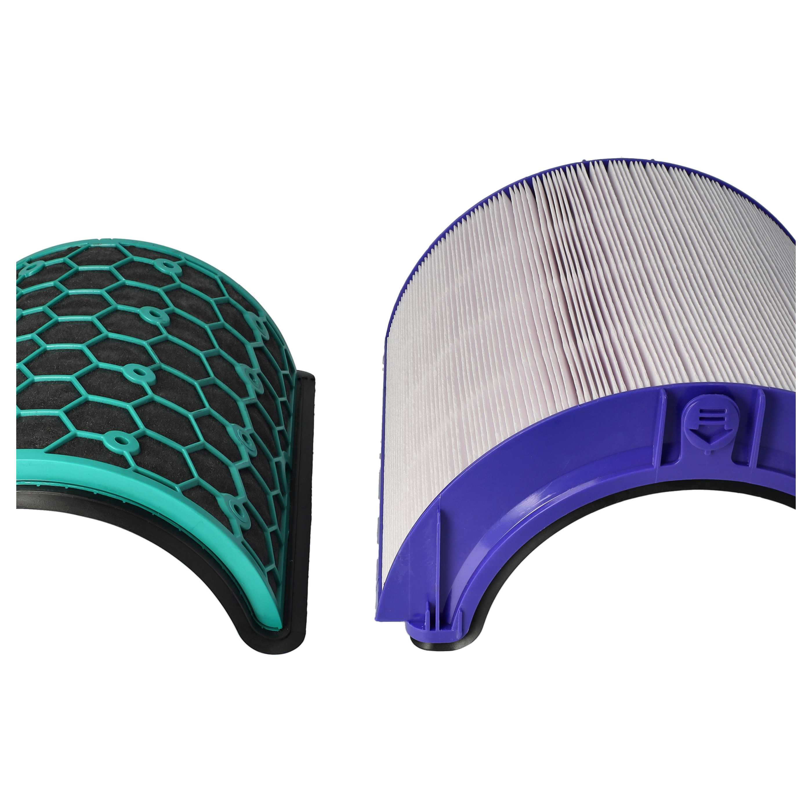8 Part Filter Set replaces Dyson 968707-04, 968707-05 Air Purifier - HEPA filter, activated carbon filter