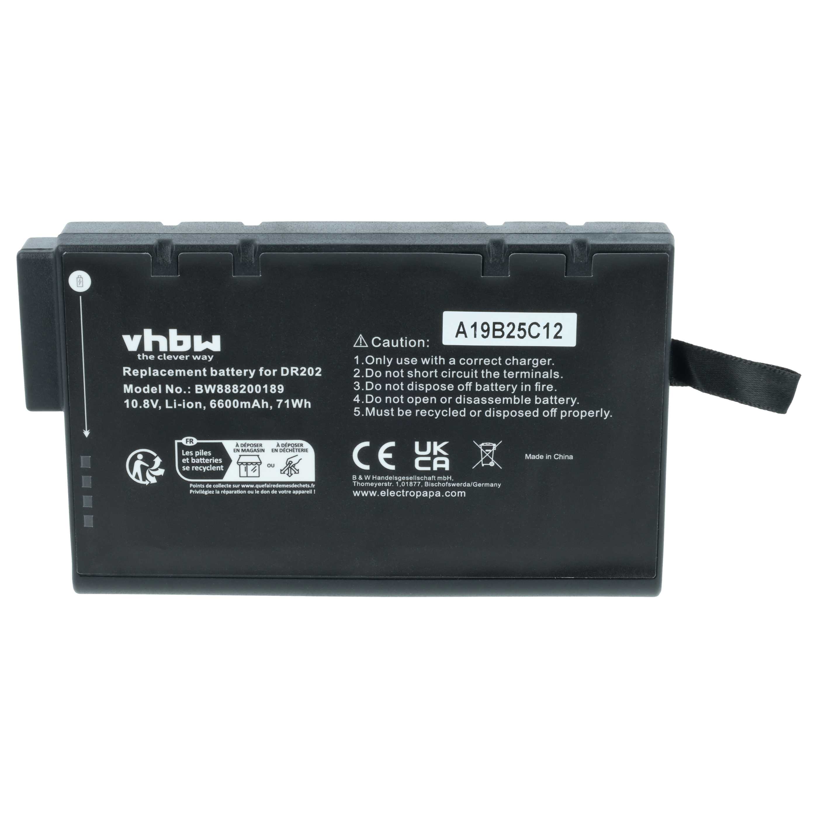 Batteria sostituisce JDSU LI202S66A, LI202S-6600 per notebook - 6600mAh 10,8V Li-Ion