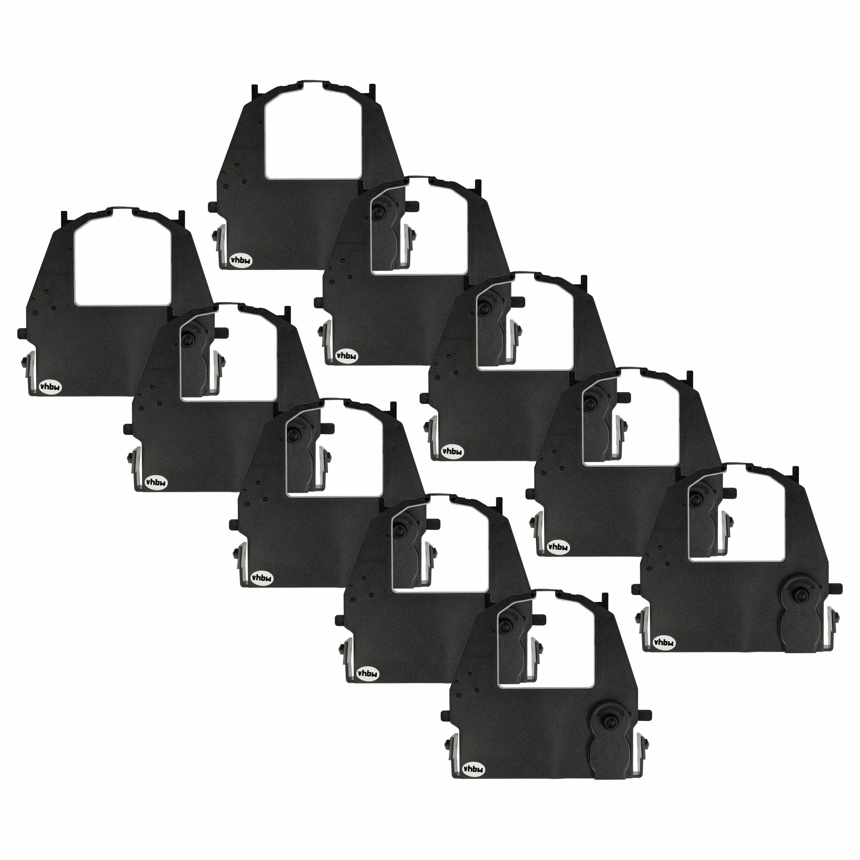 10x Ink Ribbon replaces Fujitsu 18490-DL 3700 for Fujitsu Dot Matrix, Receipt Printer etc. - Black