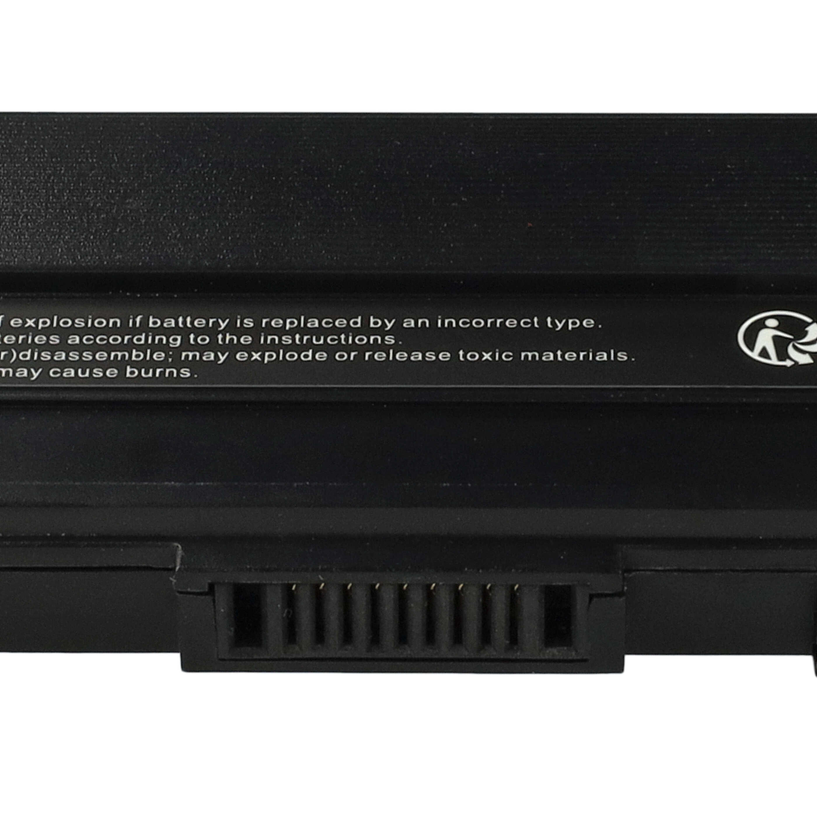 Batterie remplace Asus A42-UL50, A42-UL30, A31-UL30 pour ordinateur portable - 6600mAh 14,8V Li-ion, noir