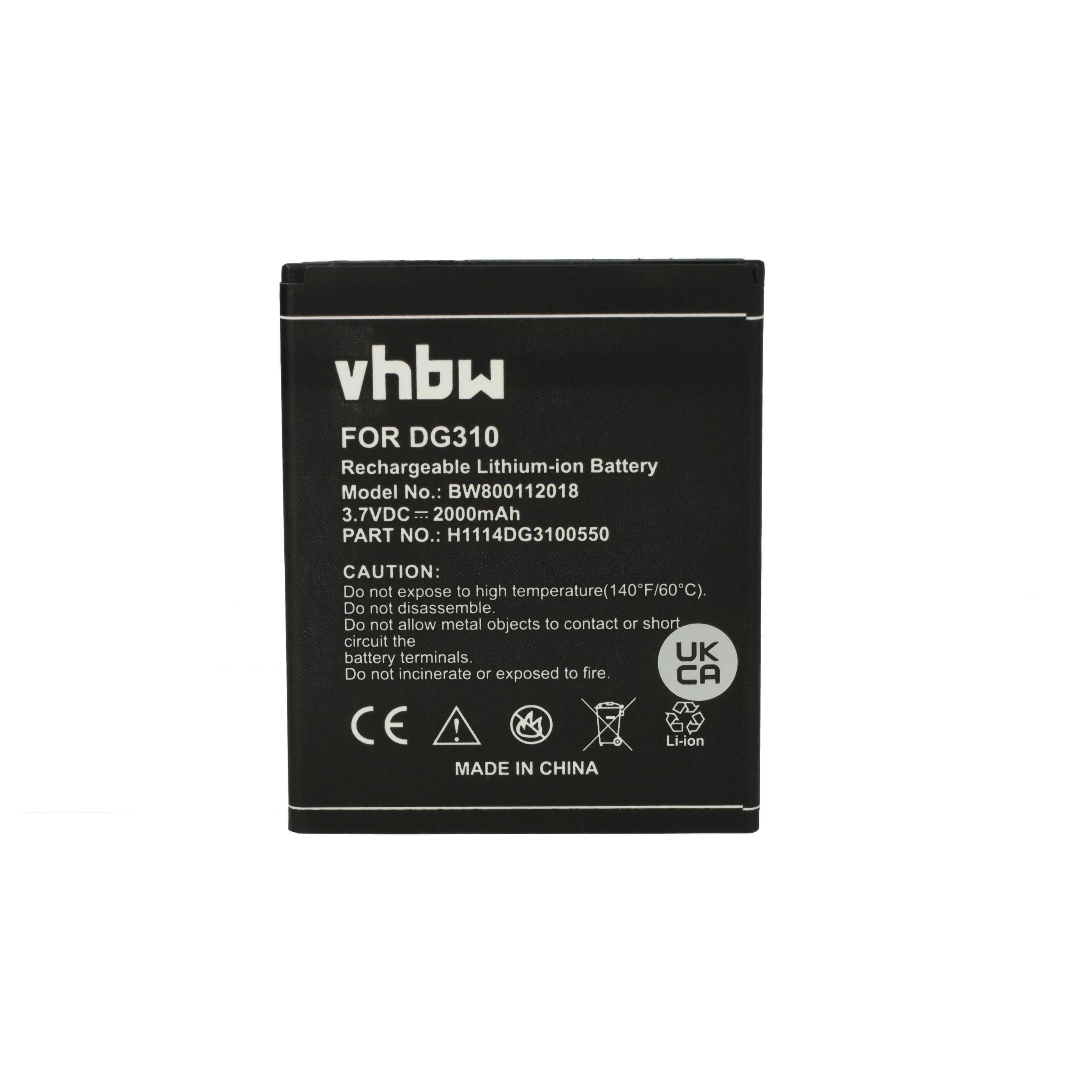 Akumulator do telefonu smartfona zamiennik H1114DG3100550 - 2000 mAh 3,7 V Li-Ion