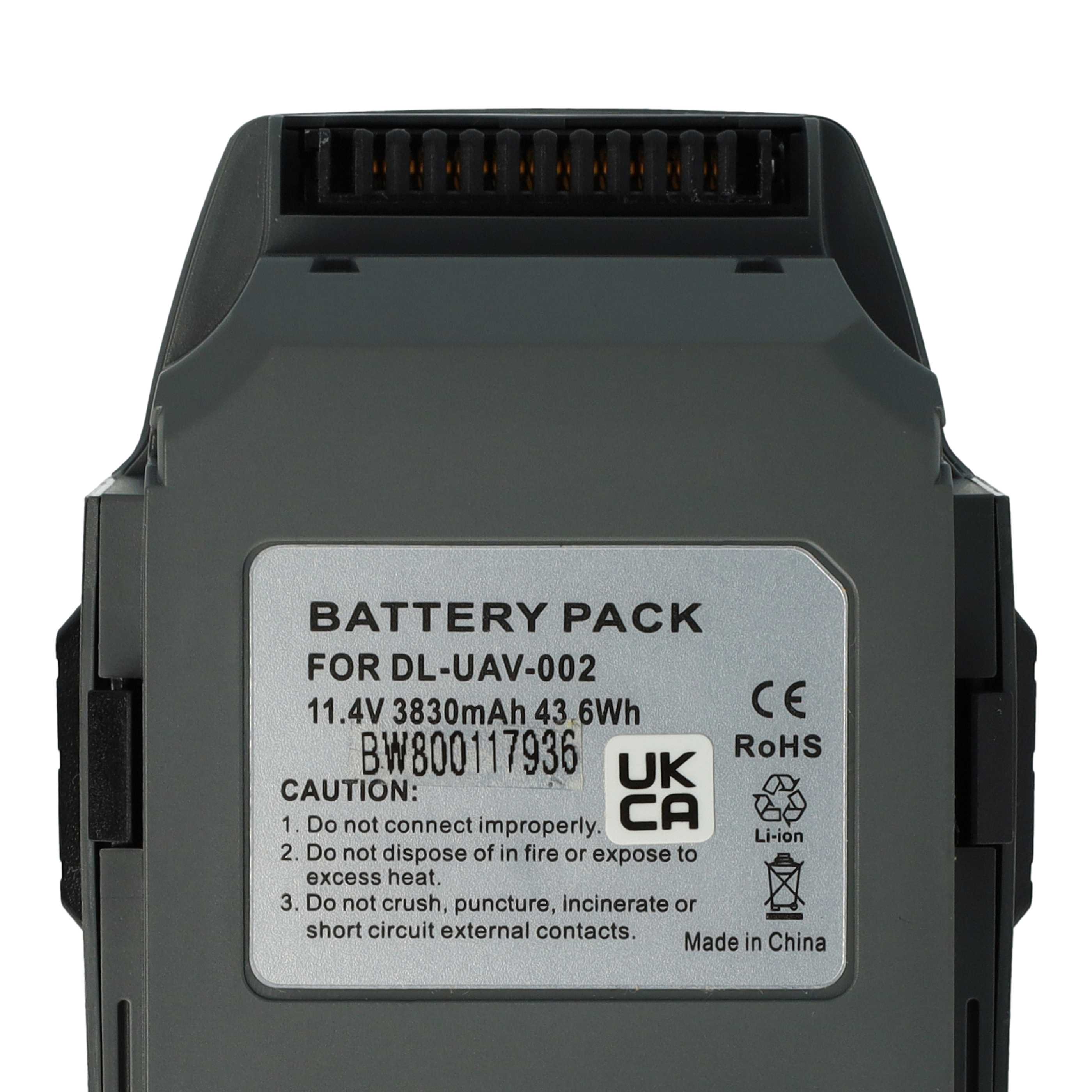 2x Batteries remplace DJI GP785075-38300DB pour drone DJI- 3800mAh 11,1V Li-polymère