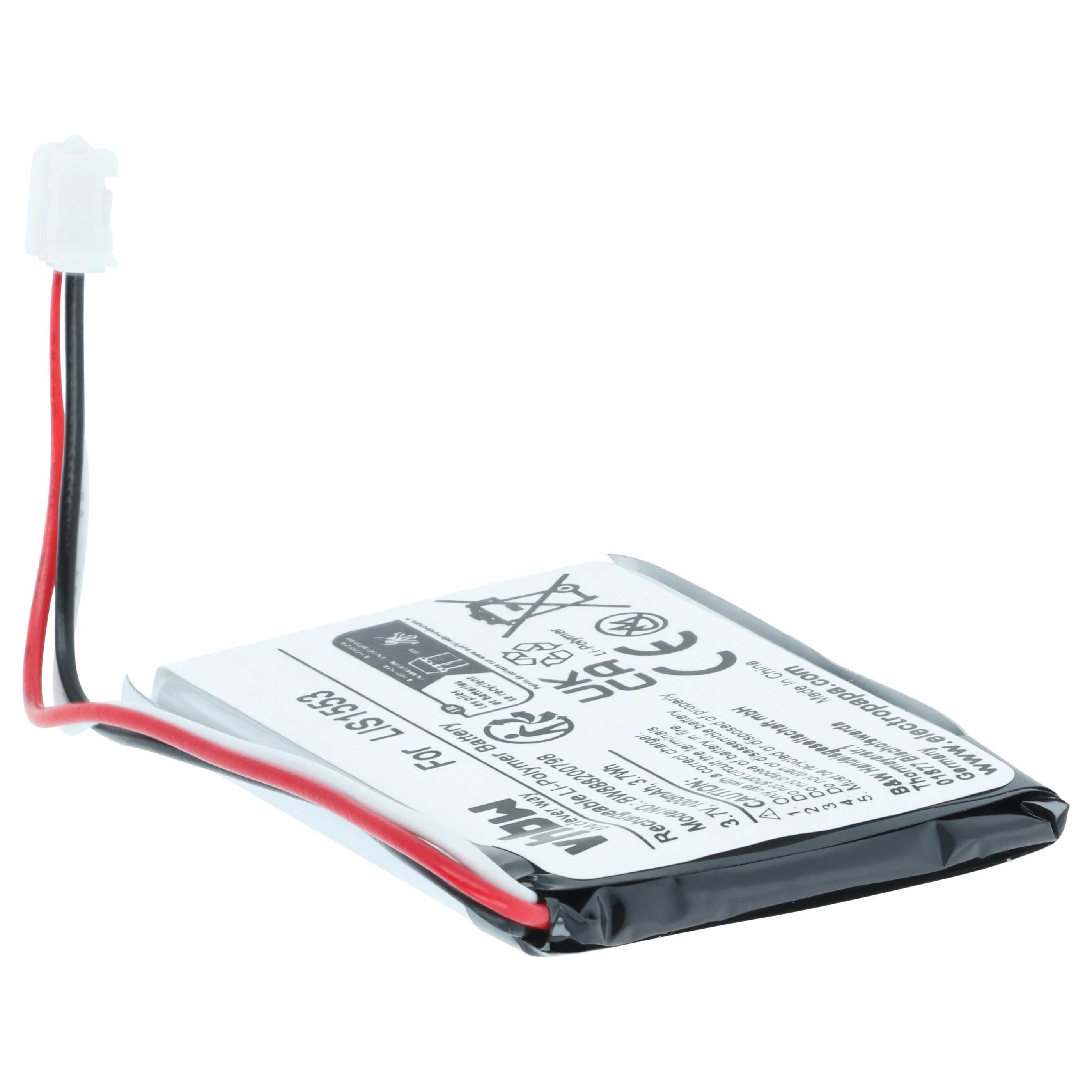 Akumulator do słuchawek bezprzewodowych zamiennik Sony LIS1553(SY6), LIS1553 - 1000 mAh 3,7 V LiPo
