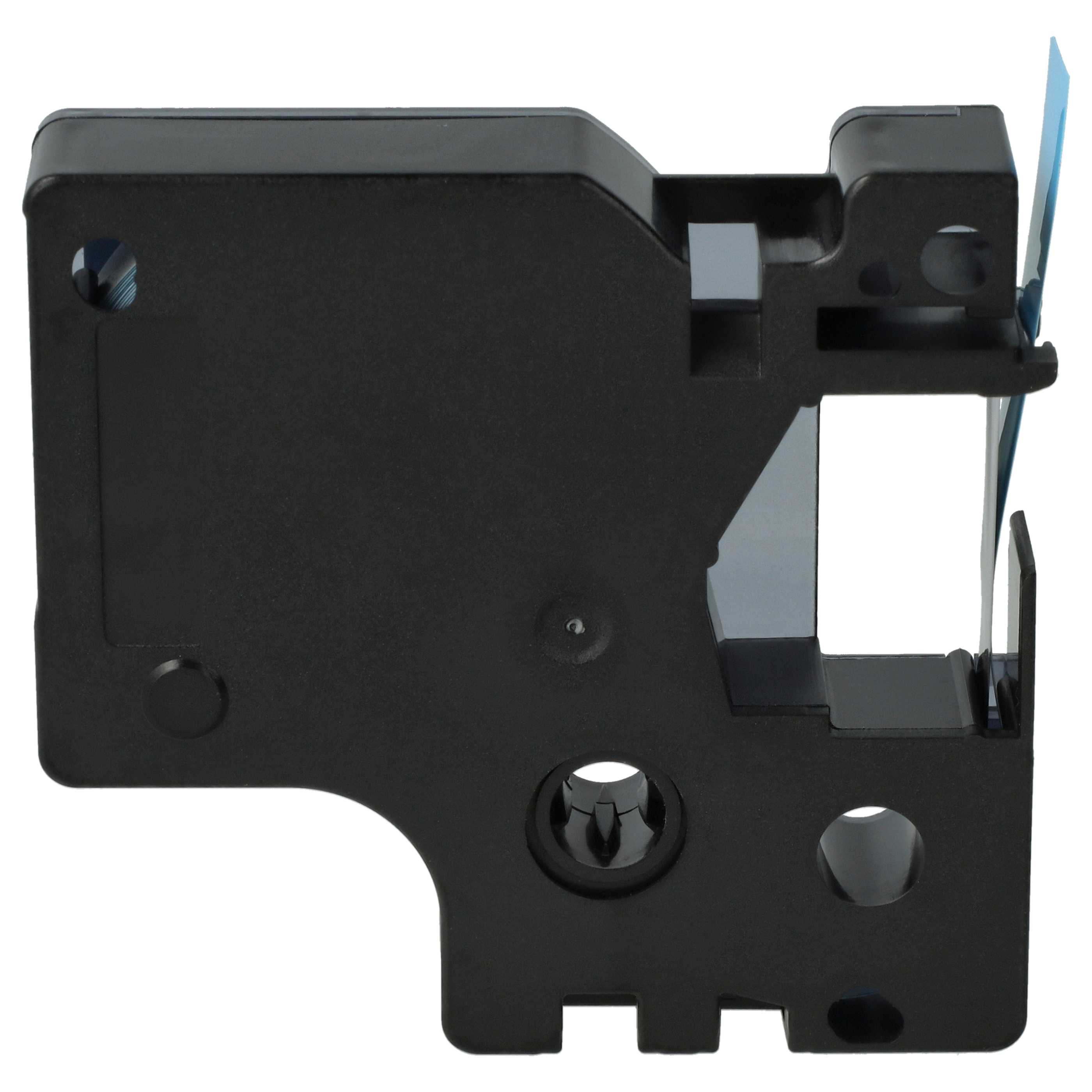 Schriftband als Ersatz für Dymo D1, 40916 - 9mm Schwarz auf Blau, Kunststoff