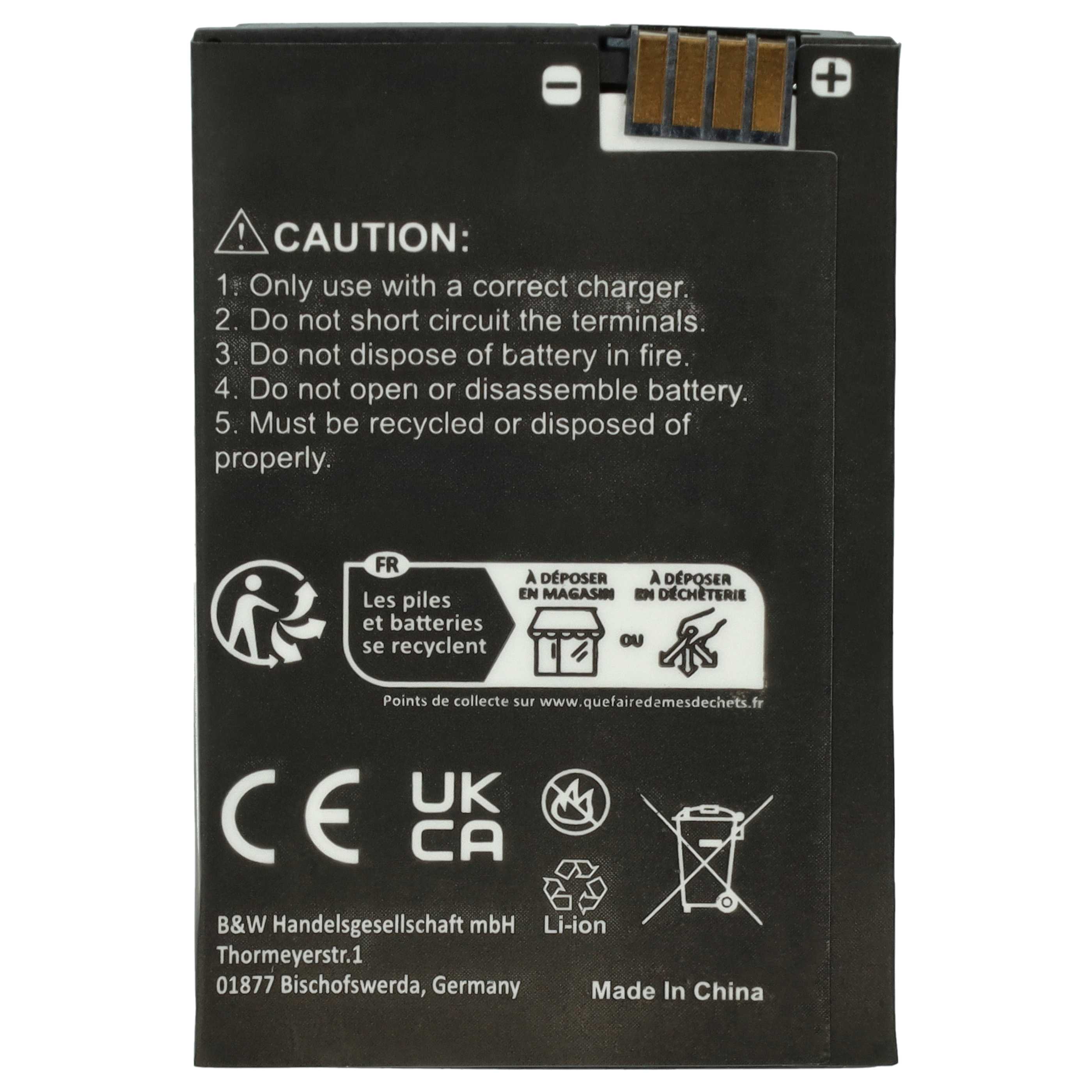 Akku (5 Stück) als Ersatz für Motorola BT110, BT90, HKLN4440B für Funkgerät - 2000mAh 3,7V Li-Polymer