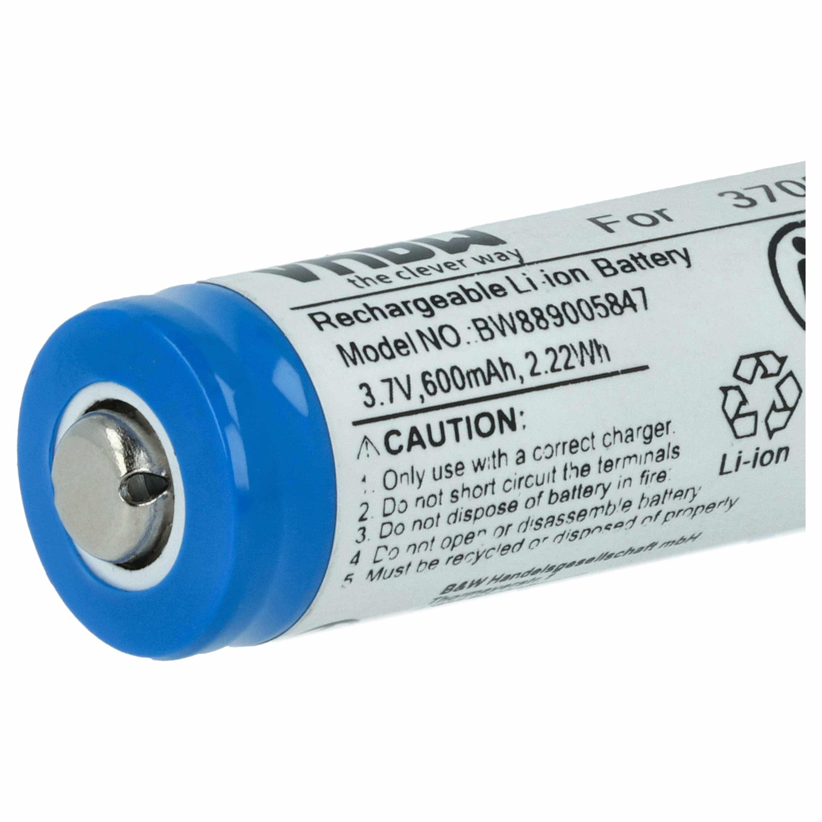 Batterie (2 pcs.) remplace Carrera 370800053 modèle radio-télécommandé - 600mAh 3,7V Li-ion
