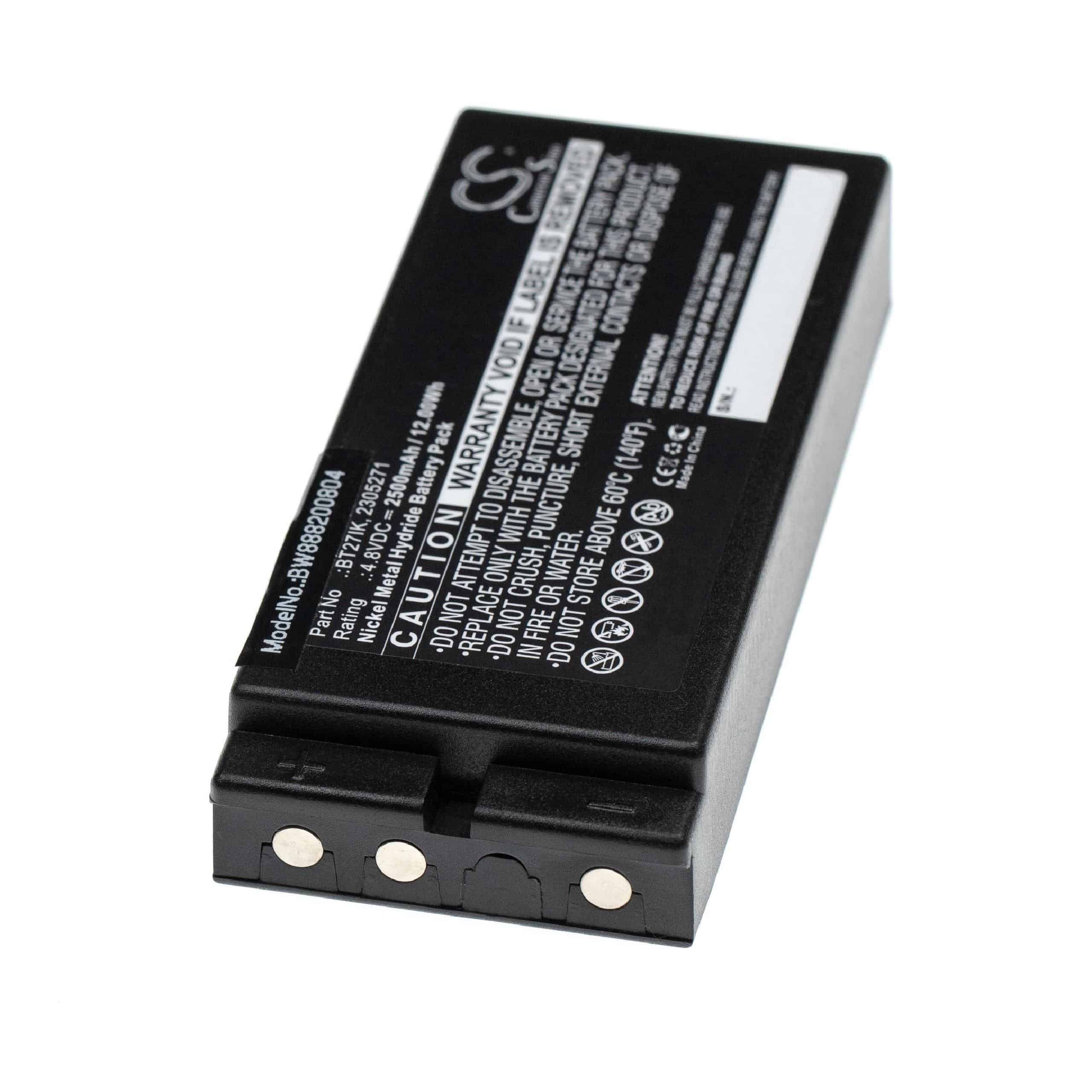 Industrial Remote Control Battery Replacement for Danfoss 2305271, BT24IK - 2500mAh 4.8V NiMH