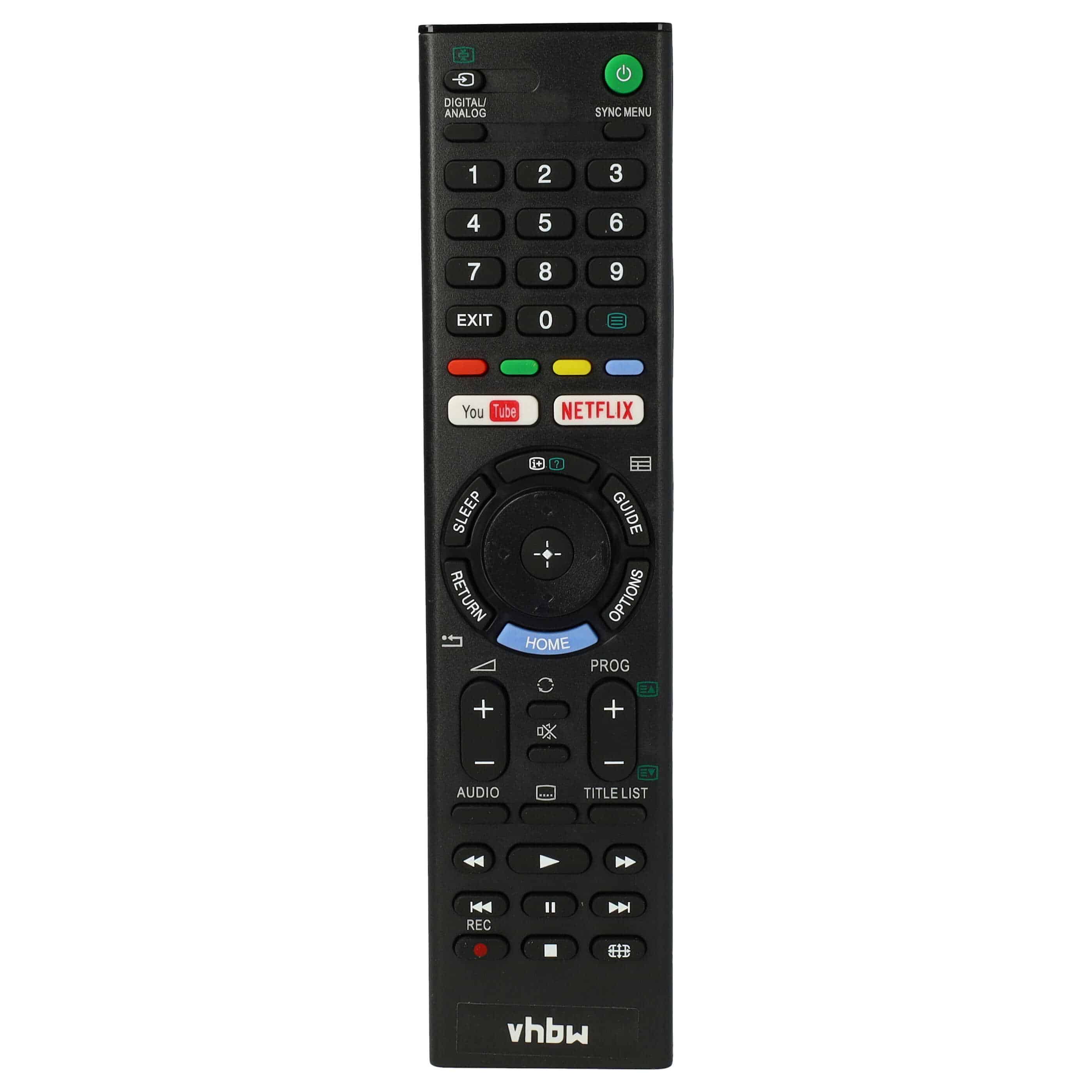 Remote Control replaces Sony RMT-TX300E for Sony TV