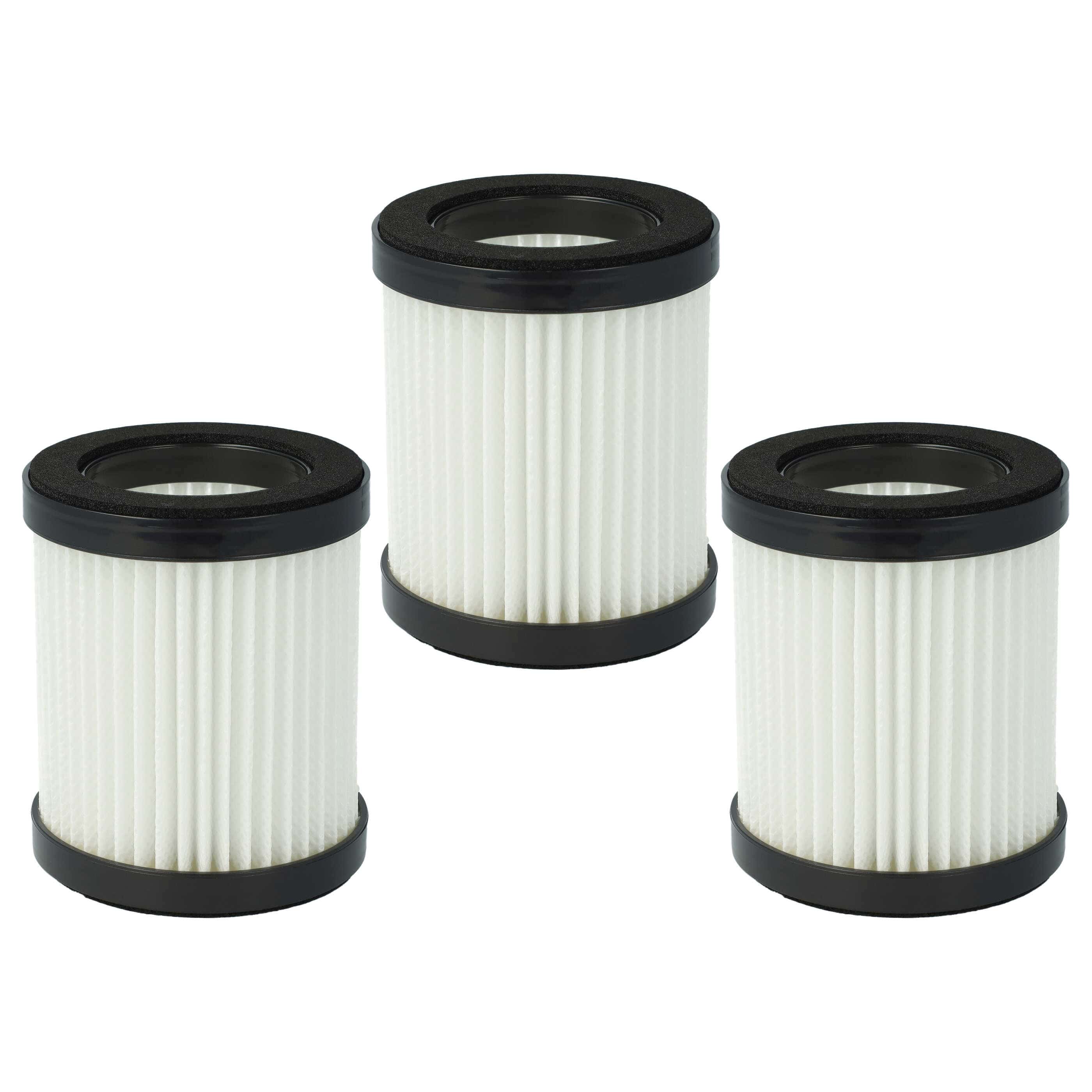 3x Filterfilter suitable for Moosoo, Beldray XL-618A Vacuum Cleaner
