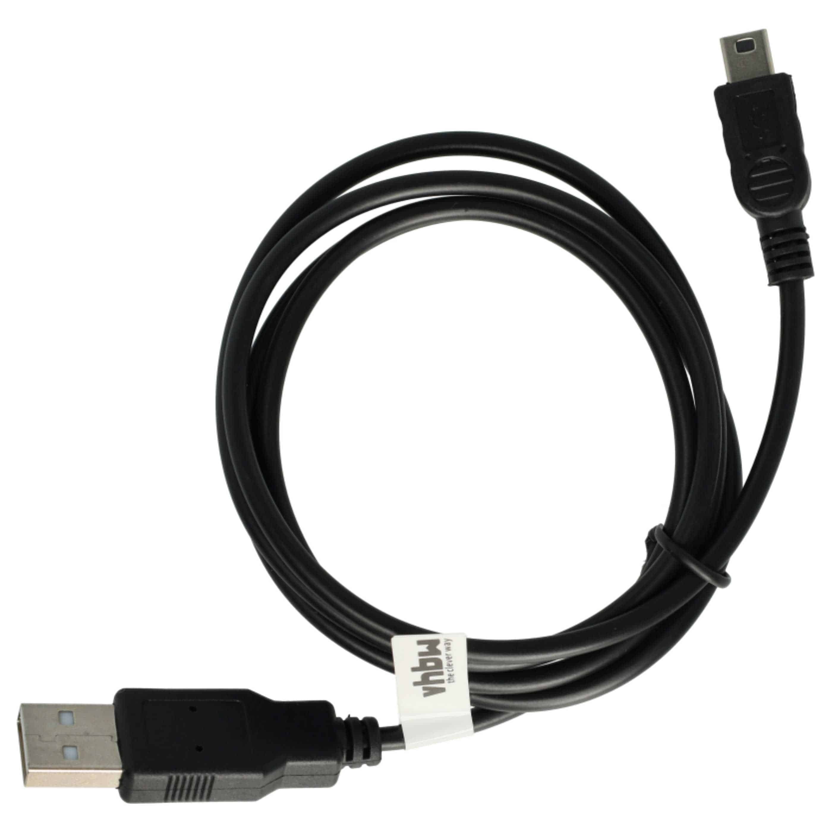 vhbw Cable USB consola - 2 en 1: cable de datos/cable de carga 1m100cm
