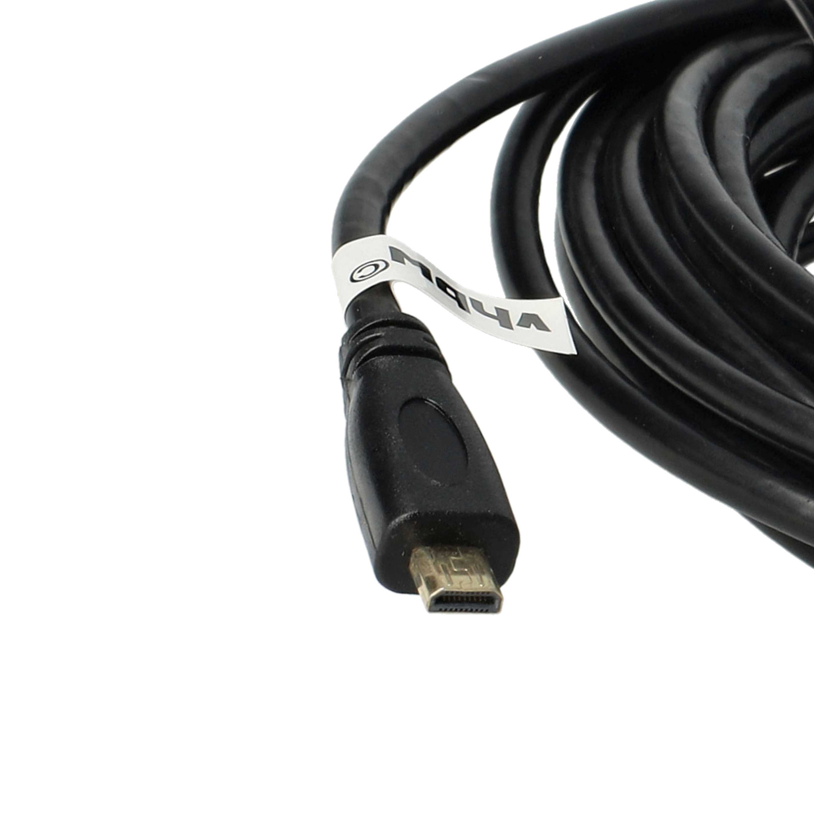 HDMI-Cable, Micro-HDMI to HDMI 1.4 5m for Tablet, Smartphone, Camera