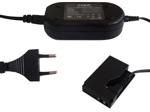 Power Supply replaces ACK-E15 for Camera + DC Coupler as Canon - 2 m, 7.4 V 2.0 A