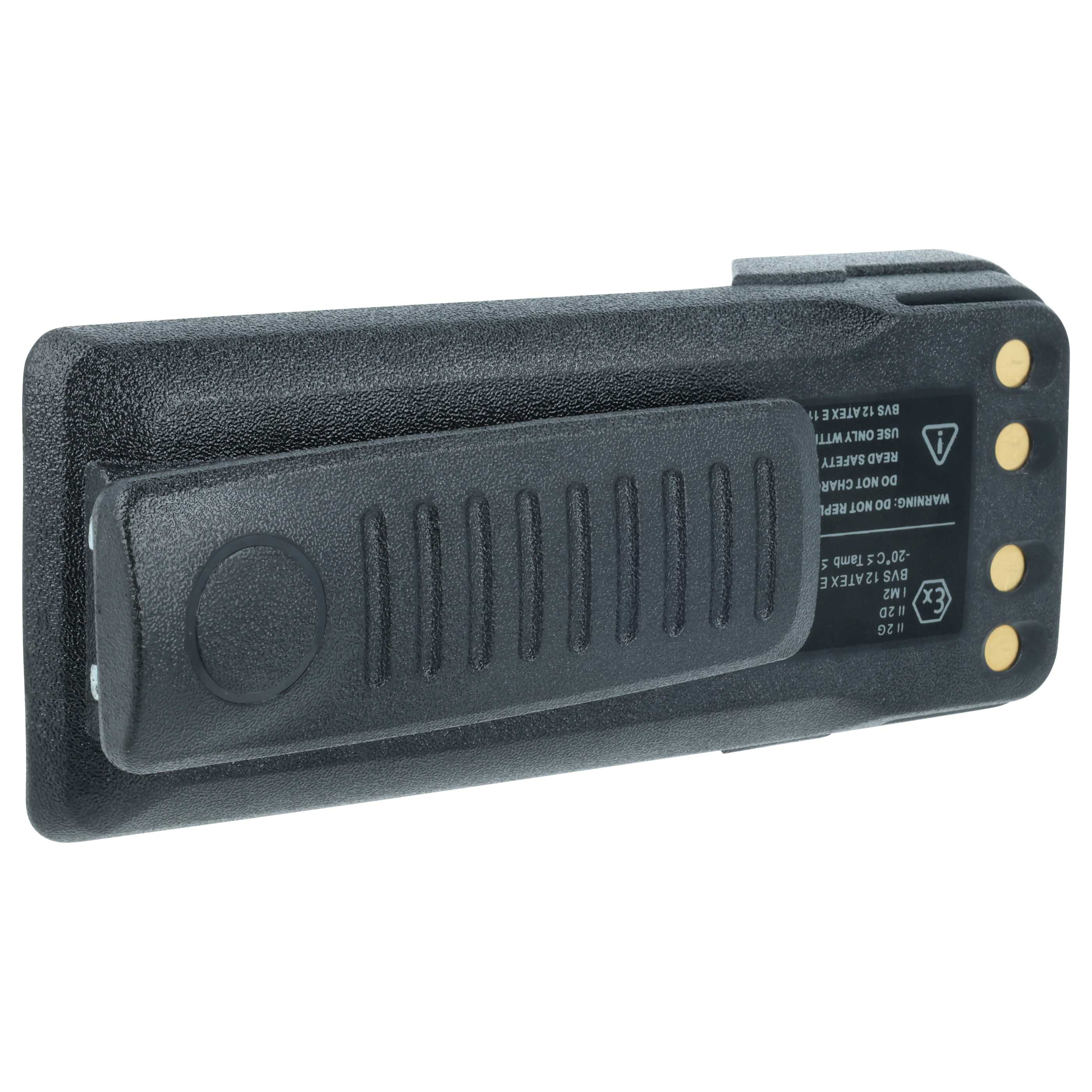 Radio 2x Battery replaces Motorola NNTN8359A, NNTN8359, NNTN8359C - 2000 mAh 7.4 V Li-Ion + Belt Clip