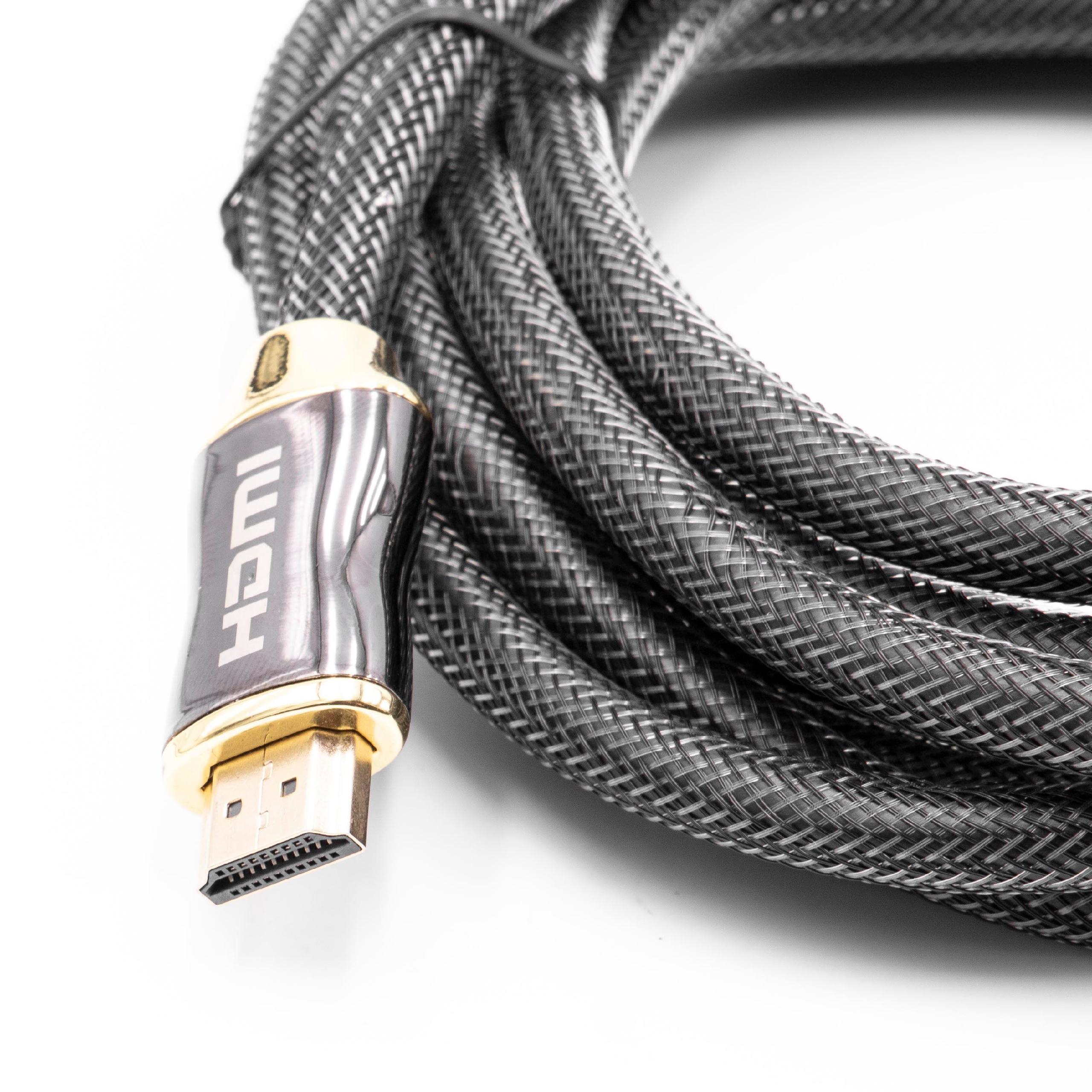 HDMI Cable Premium V2.0 Ultra HD TV braided 3mfor Tablet, TV, Television, Playstation, Computer, Monitor, DVD 